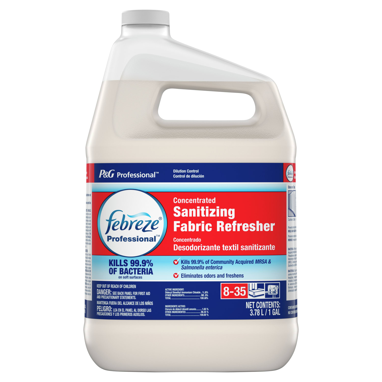 Febreze Professional Sanitizing Fabric Refresher, Fresh Scent, Concentrated, 1 Gallon, Case Of 2 Bottles - Image 3