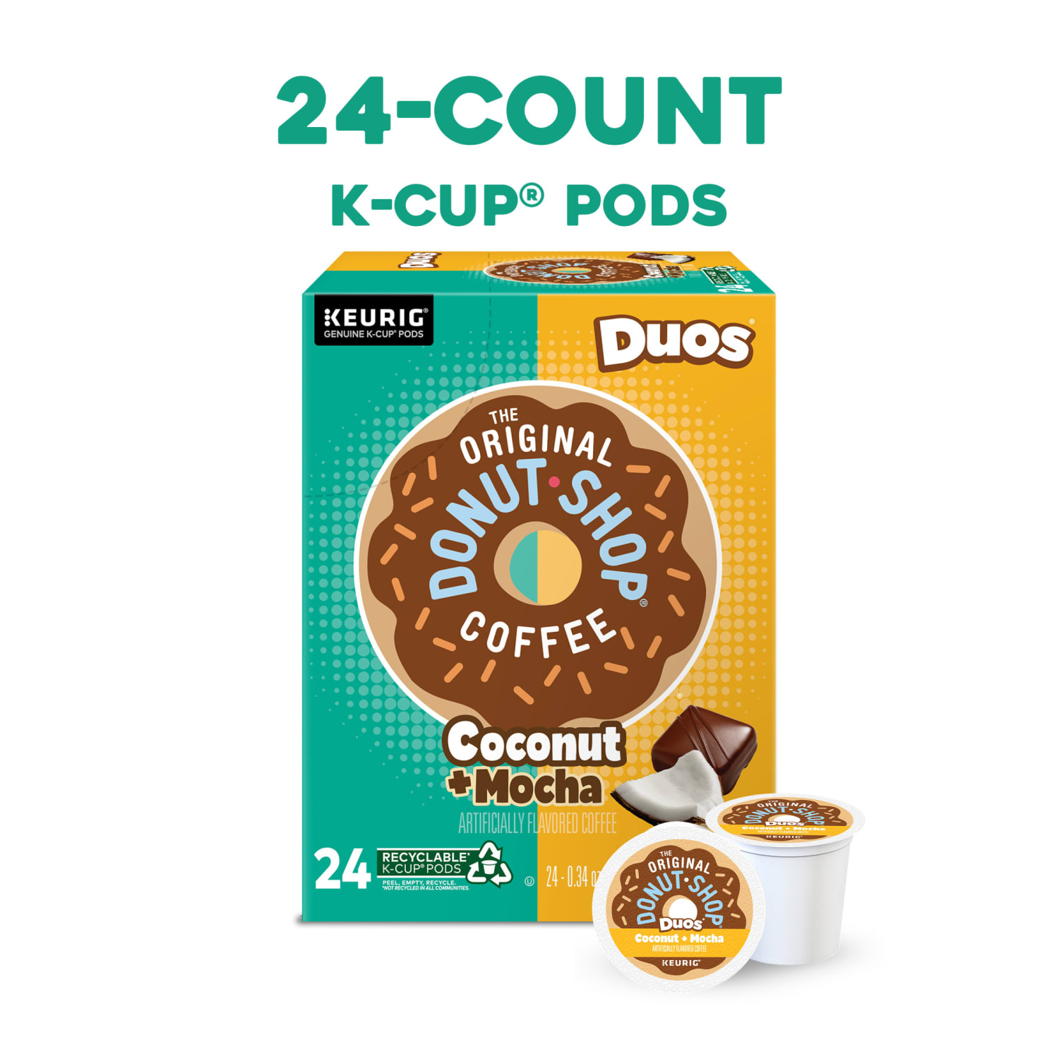 The Original Donut Shop Single-Serve Coffee K-Cup Pods, Coconut Mocha, Carton Of 24 - Image 3