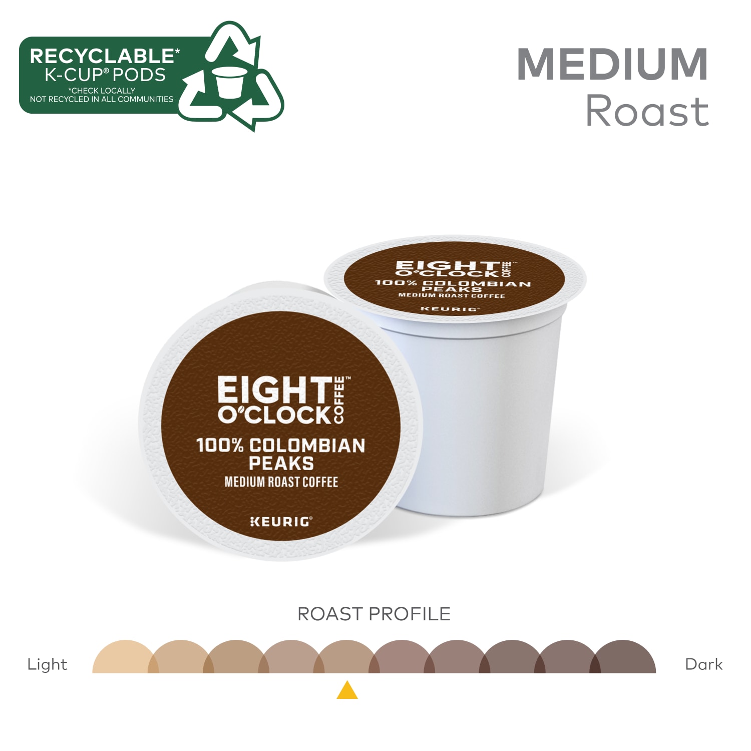 Eight O-Clock Single-Serve Coffee K-Cup Pods, Colombian, Carton Of 24 - Image 6