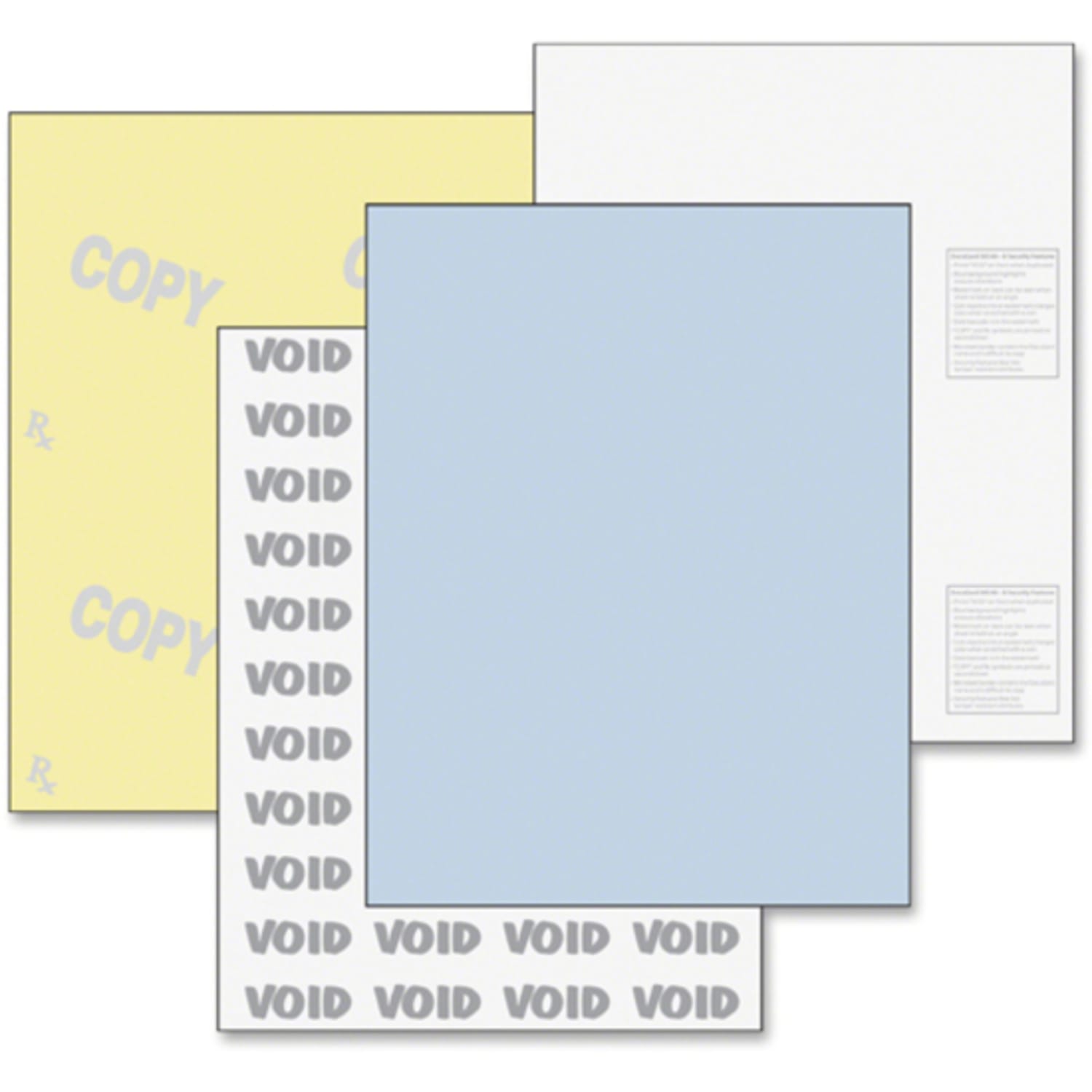 DocuGard Medical Prescription Papers And Business Checks, Standard Medical 6, 2-Part, 8 1/2in X 11in, Blue/Canary, Pack Of 250 - Image 4