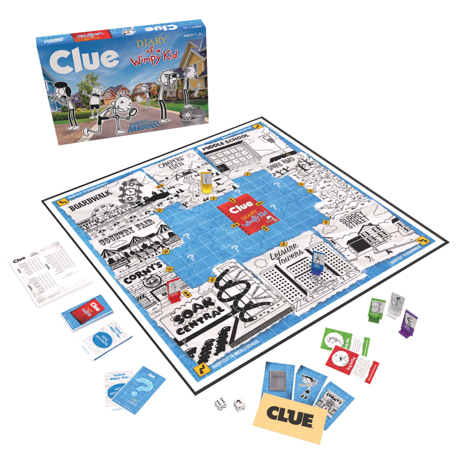 USAopoly CLUE Diary of a Wimpy Kid Game, Grades 3 To 12 - Image 3