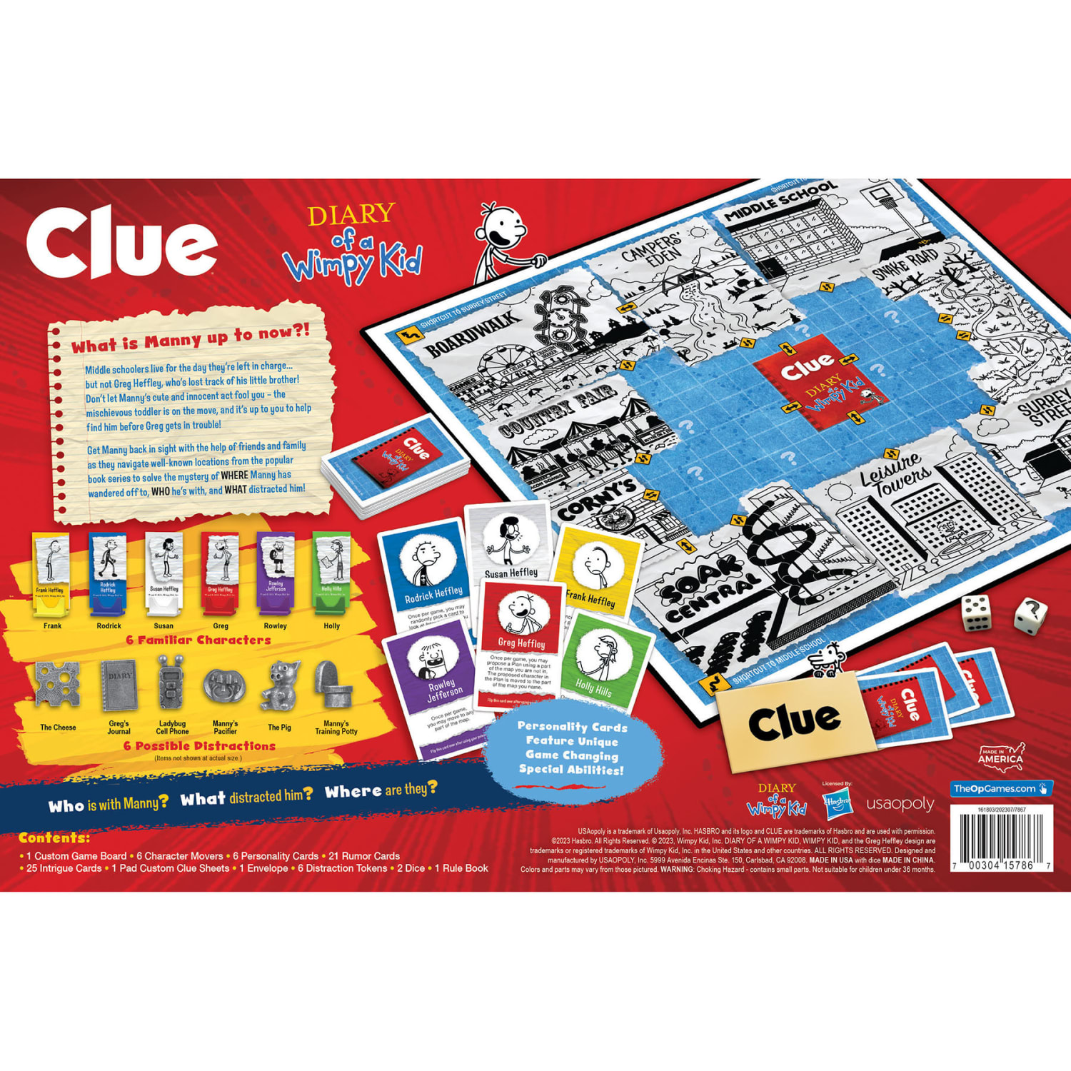 USAopoly CLUE Diary of a Wimpy Kid Game, Grades 3 To 12 - Image 5