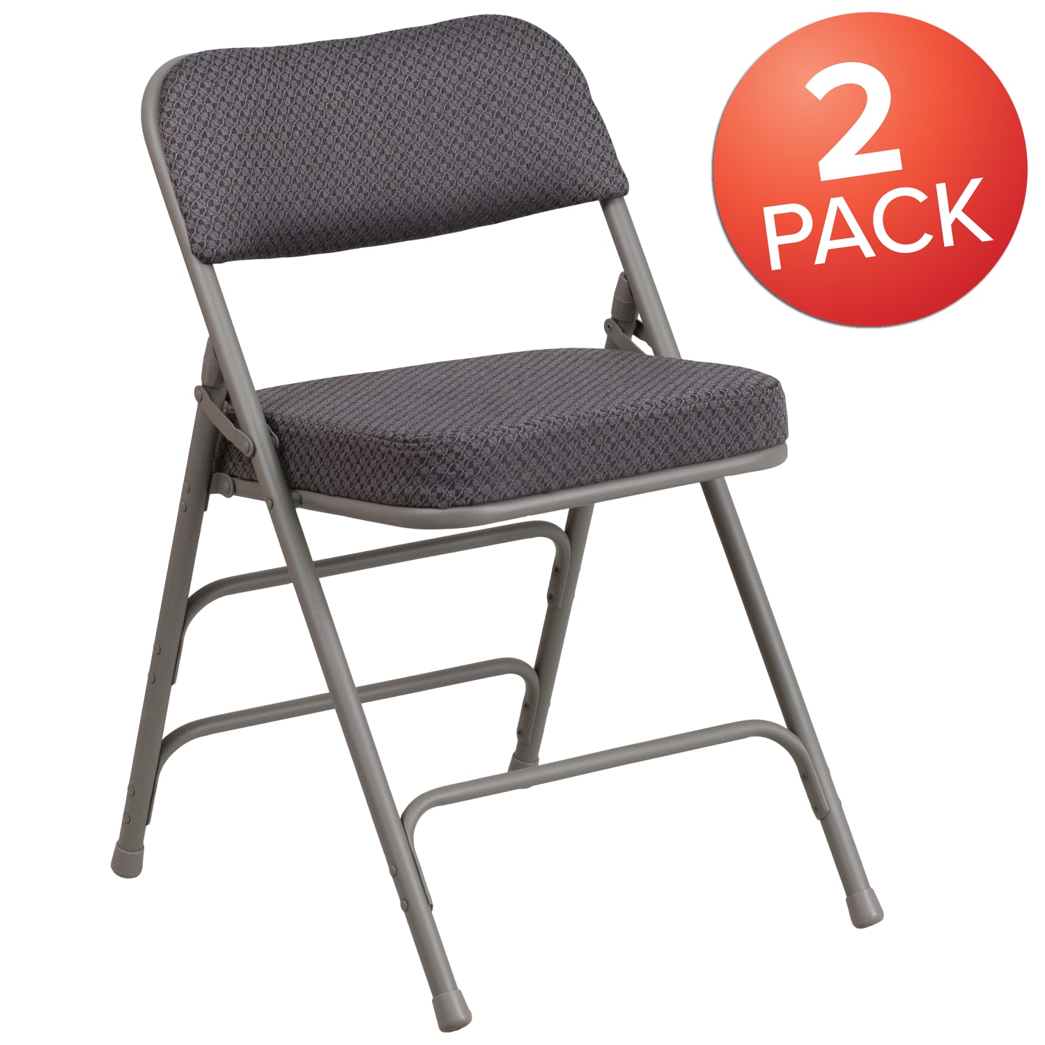 Flash Furniture HERCULES Series Premium Curved Triple Braced Hinged Fabric Upholstered Metal Folding Chairs Gray Set Of 2 Chairs PopularChairscom Flash Furniture HERCULES Series Premium Curved Triple Braced Hinged Fabric Upholstered Metal Folding Chairs Gray Set Of 2 Chairs PopularChairscom