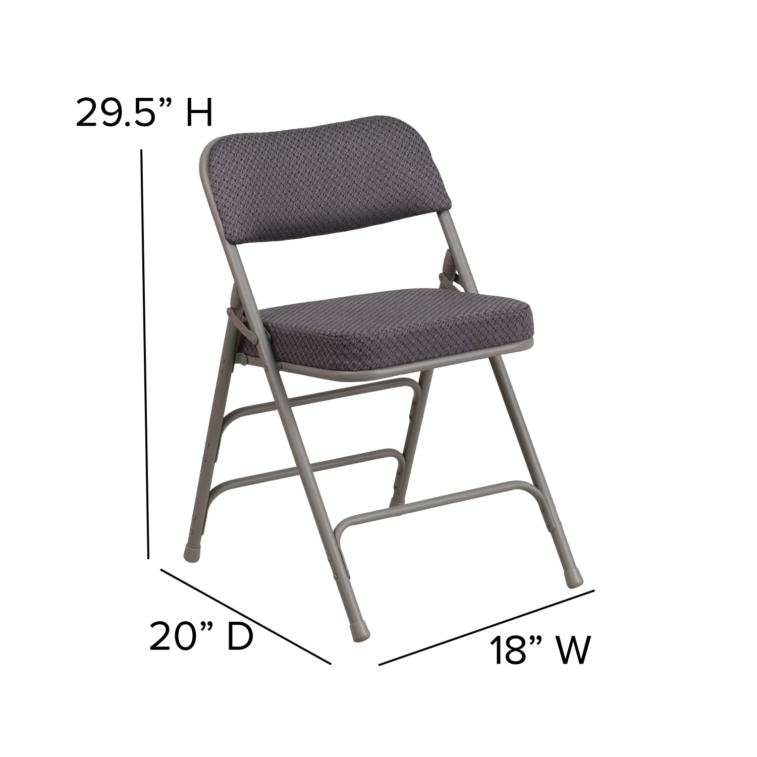 Flash Furniture HERCULES Series Premium Curved Triple Braced Hinged Fabric Upholstered Metal Folding Chairs Gray Set Of 2 Chairs PopularChairscom Flash Furniture HERCULES Series Premium Curved Triple Braced Hinged Fabric Upholstered Metal Folding Chairs Gray Set Of 2 Chairs PopularChairscom