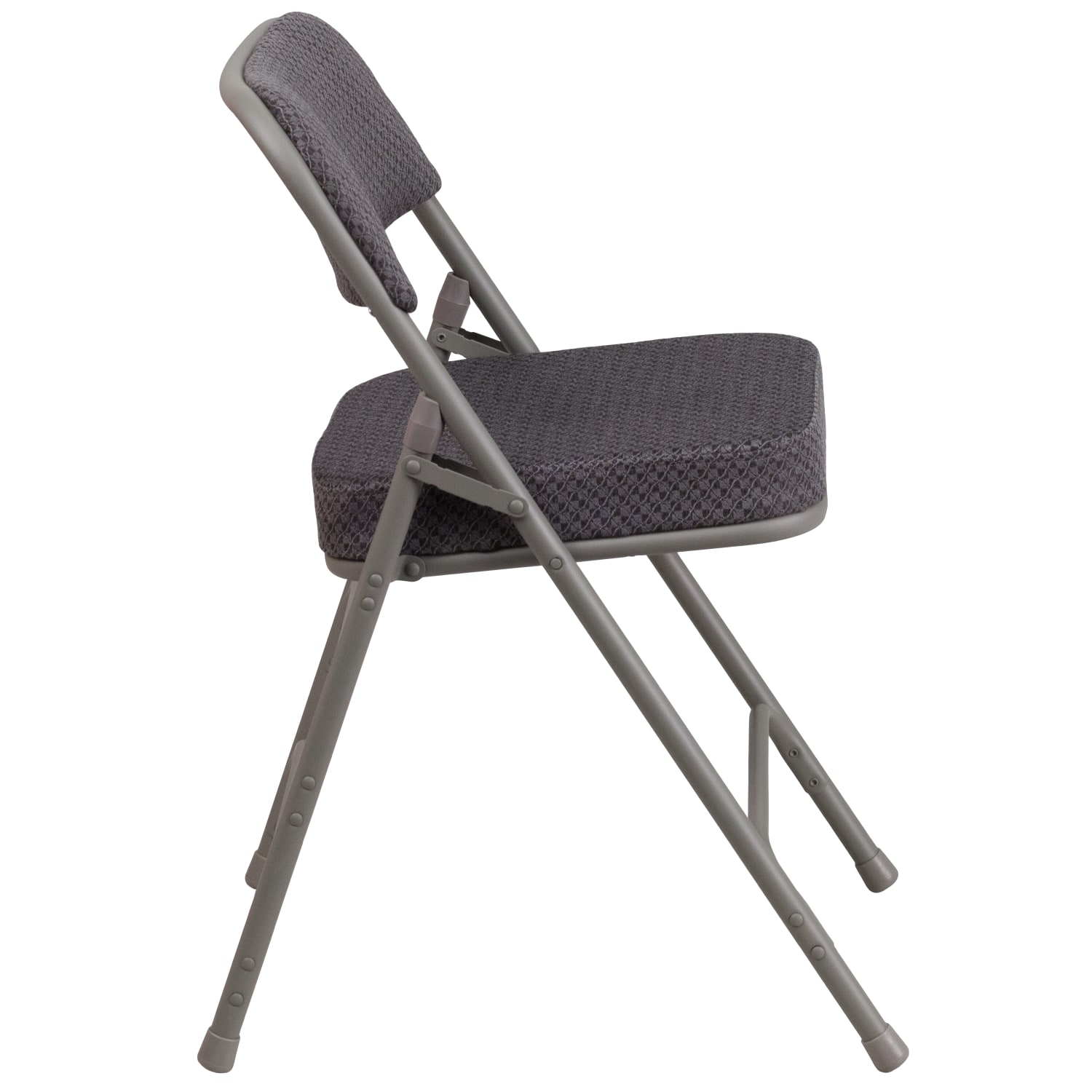 Flash Furniture HERCULES Series Premium Curved Triple Braced Hinged Fabric Upholstered Metal Folding Chairs Gray Set Of 2 Chairs PopularChairscom Flash Furniture HERCULES Series Premium Curved Triple Braced Hinged Fabric Upholstered Metal Folding Chairs Gray Set Of 2 Chairs PopularChairscom