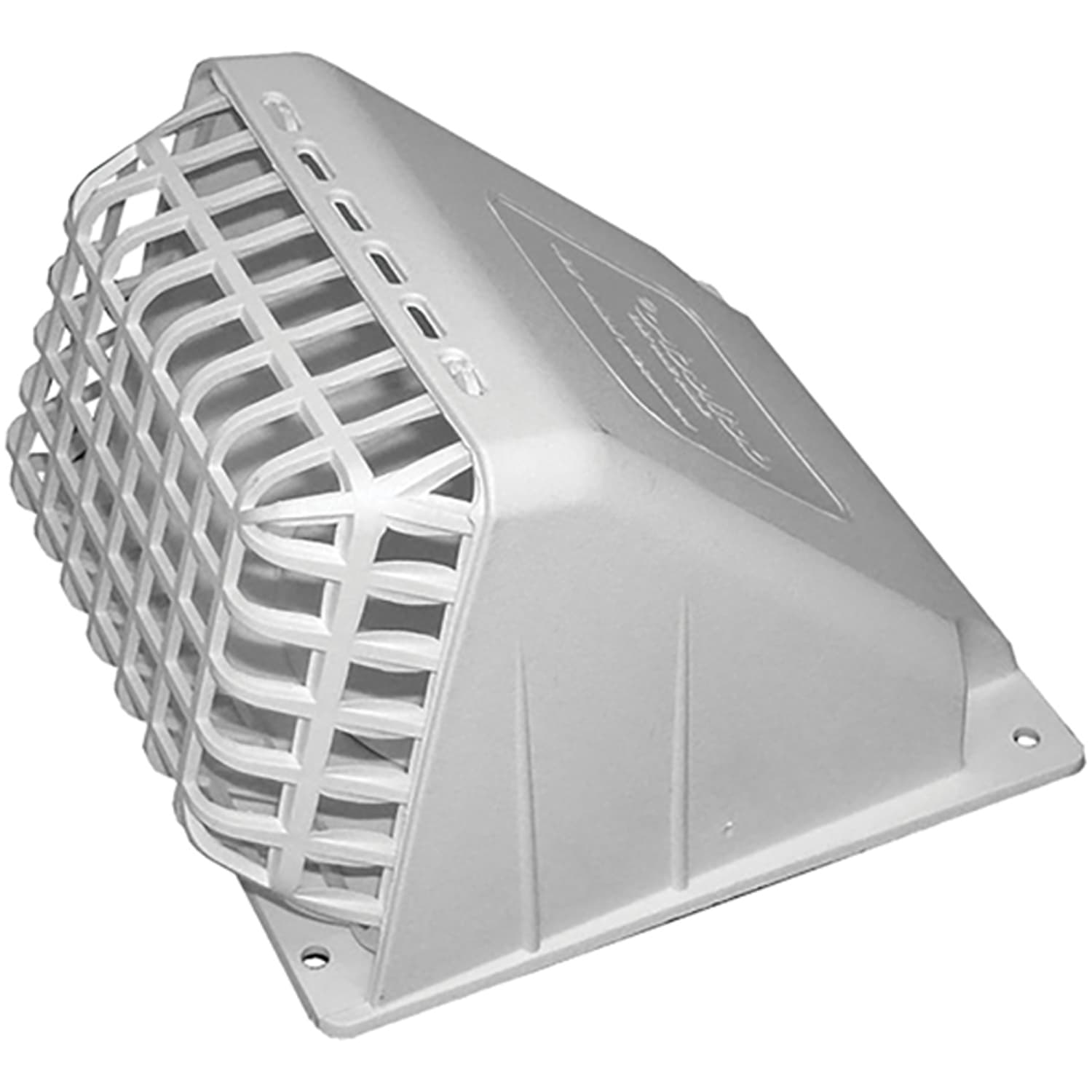 Deflecto Replacement Wide-Mouth Vent Hood With Detachable Bird Guard, White, VENHR4W