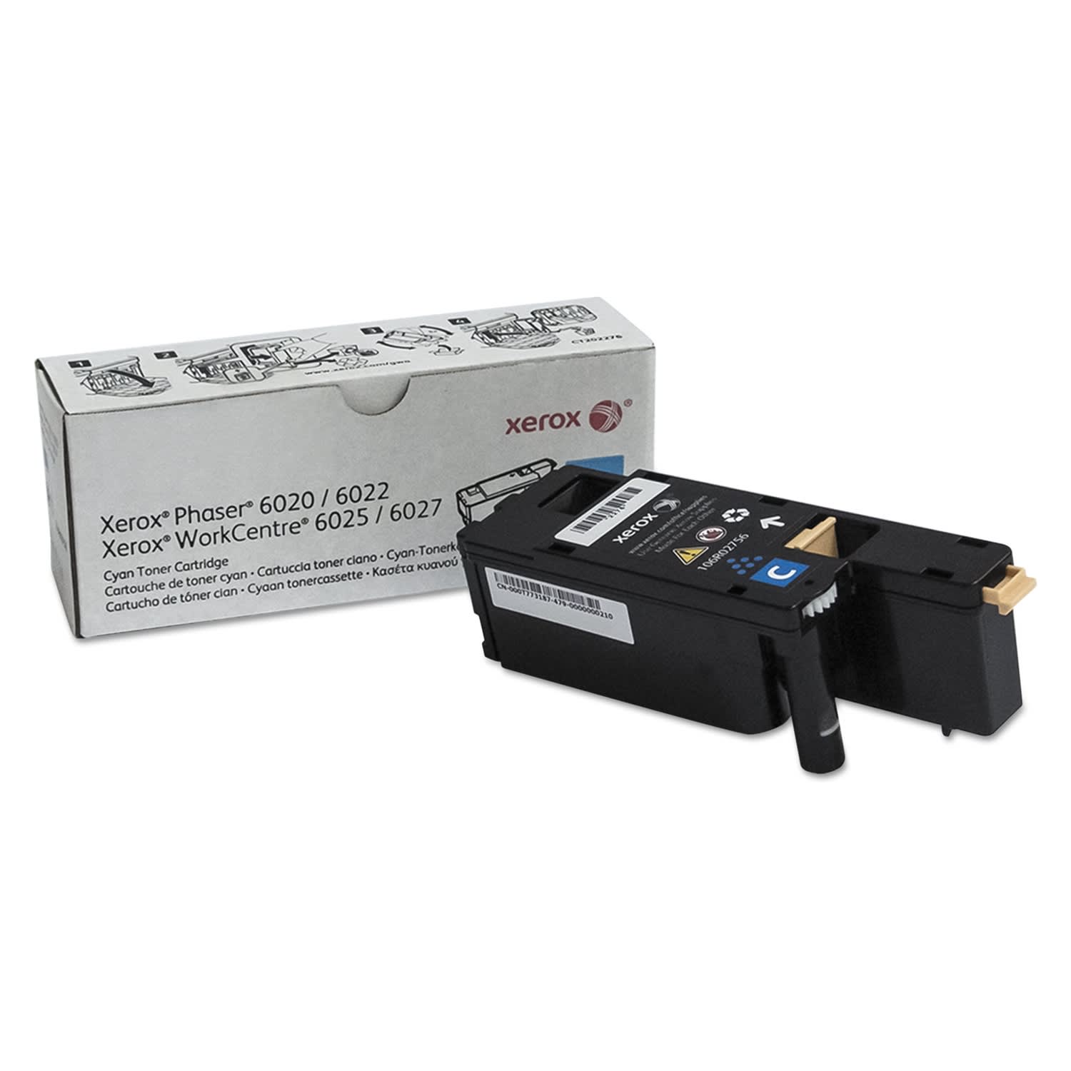 Xerox WorkCentre 6027 Cyan Toner Cartridge (106R02756)