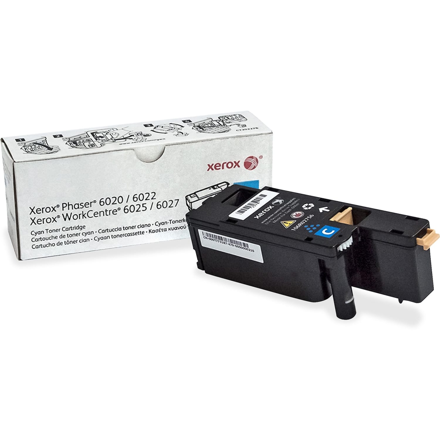 Xerox WorkCentre 6027 Cyan Toner Cartridge (106R02756) - Image 6