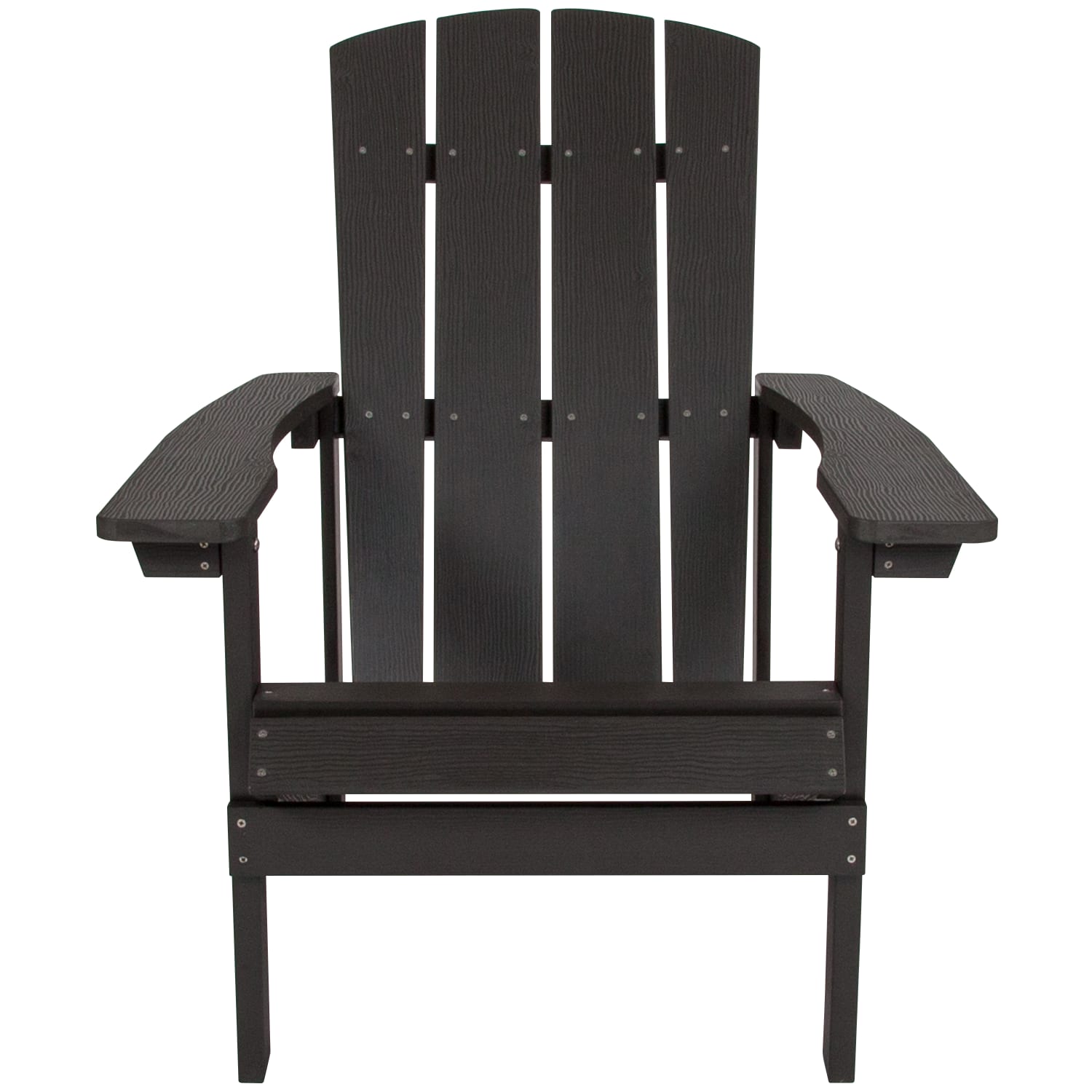 Flash Furniture Charlestown All Weather Poly Resin Wood Adirondack Chairs Slate Gray Set Of 4 Chairs PopularChairscom