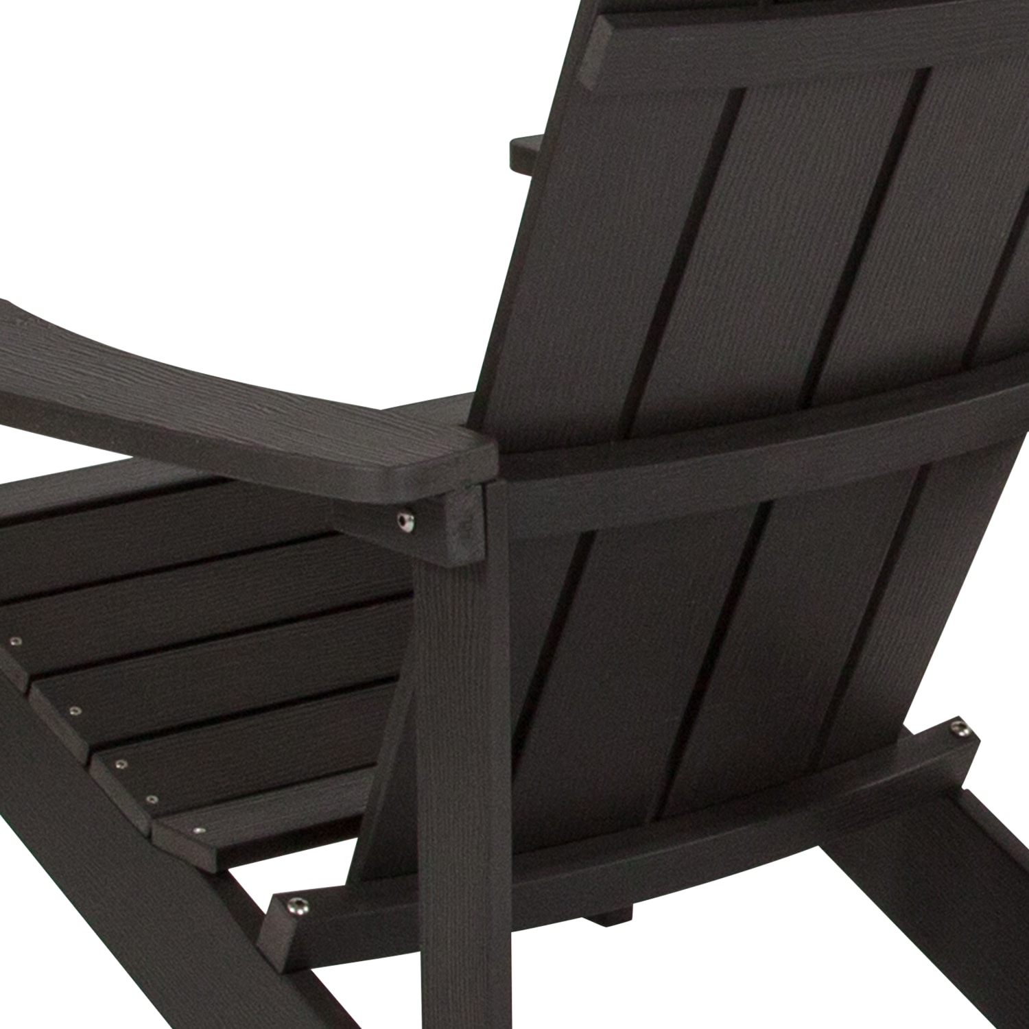 Flash Furniture Charlestown All Weather Poly Resin Wood Adirondack Chairs Slate Gray Set Of 4 Chairs PopularChairscom