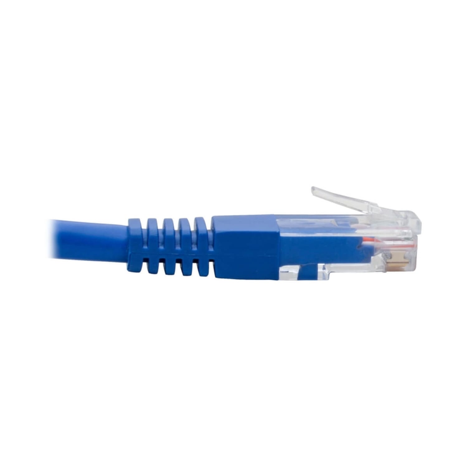 Tripp Lite Right-Angle Cat6 UTP Patch Cable (RJ45) - 1 ft., M/M, Gigabit, Molded, Blue - Image 6