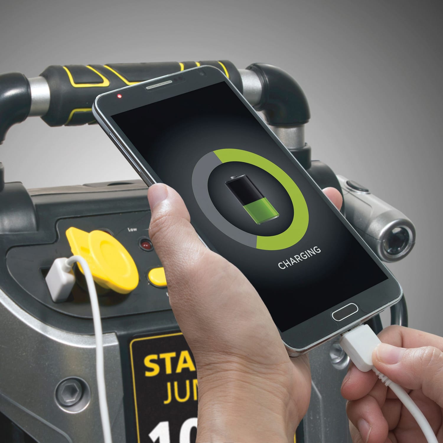 STANLEY J5C09 1,000-Amp-Peak 12-Volt Rechargeable Jump Starter with Air Compressor, - Image 5