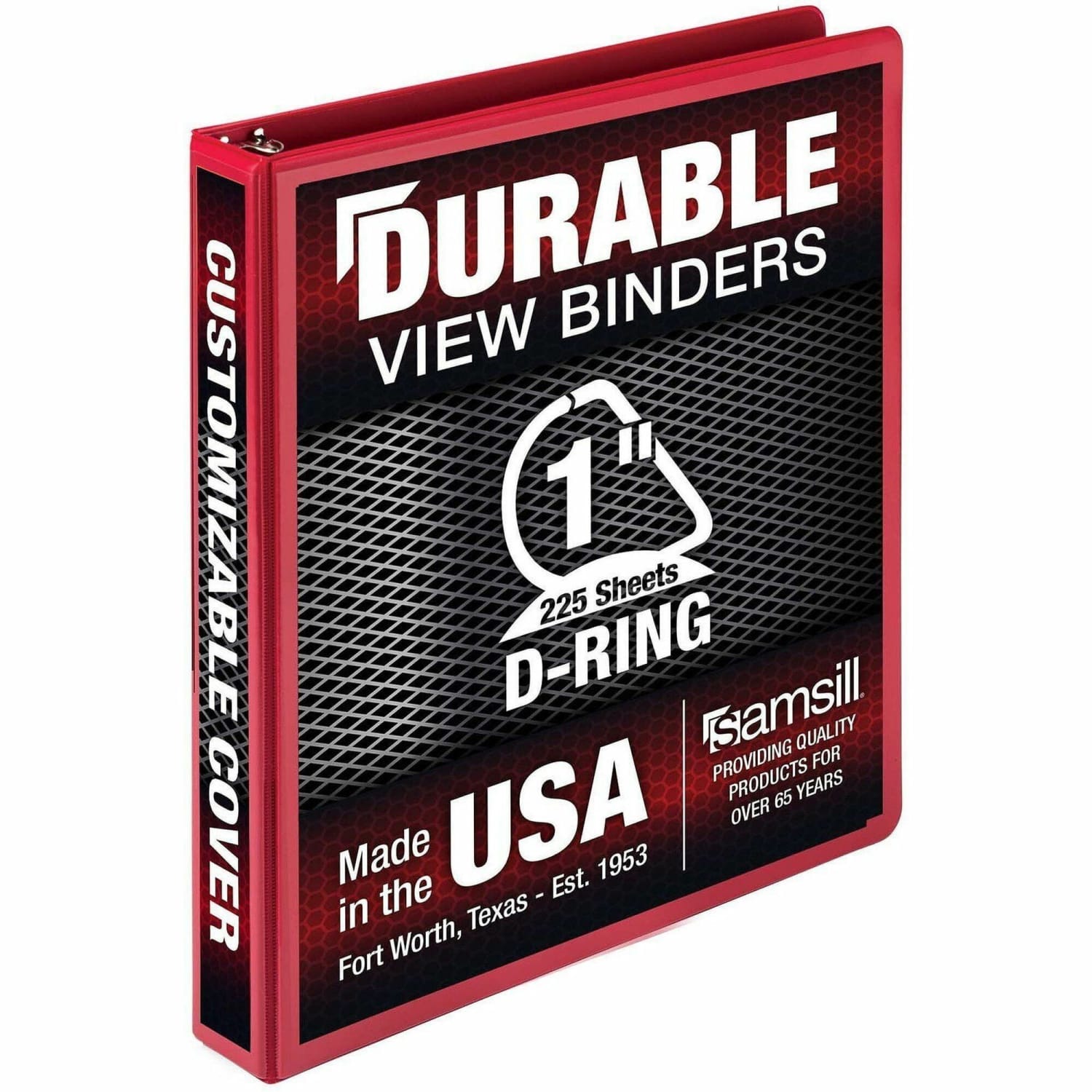 Samsill Durable Three-Ring View Binder - 1in Binder Capacity - 225 Sheet Capacity - Fastener(s): 3x  - 16433