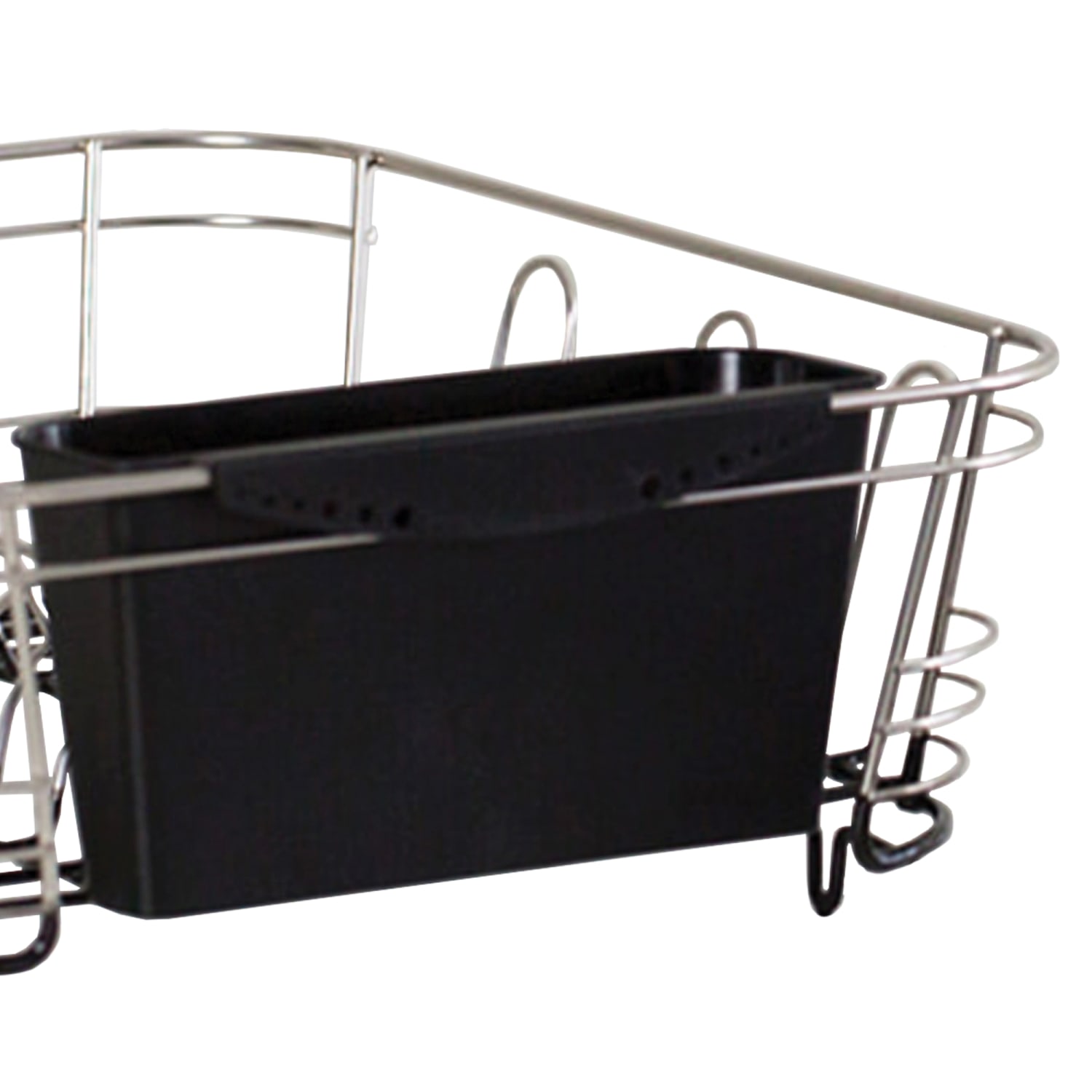 Better Houseware 2-Piece Stainless-Steel Dish Drainer, 5inH x 13inW x 14-1/2inD, Black - Image 3