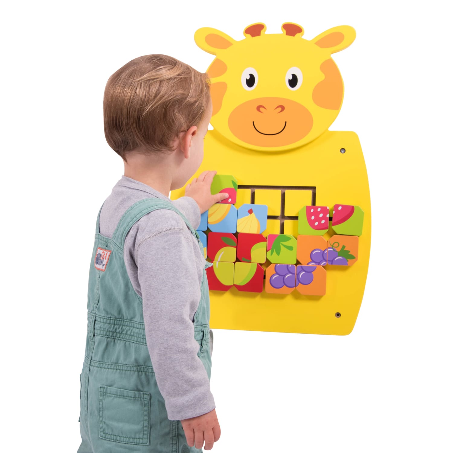Learning Advantage Activity Wall Panel, Toddler Activity Center, 14.25inL x 21.75inH x 1.25inD, Giraffe - Image 3