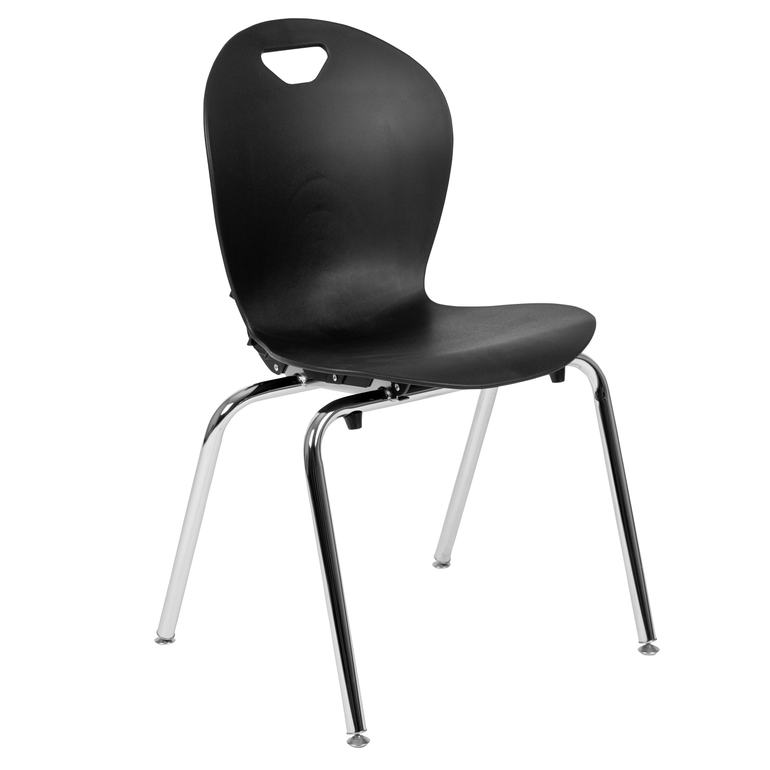 Flash Furniture Advantage Titan Student Stacking School Chair, Black/Silver - Image 3
