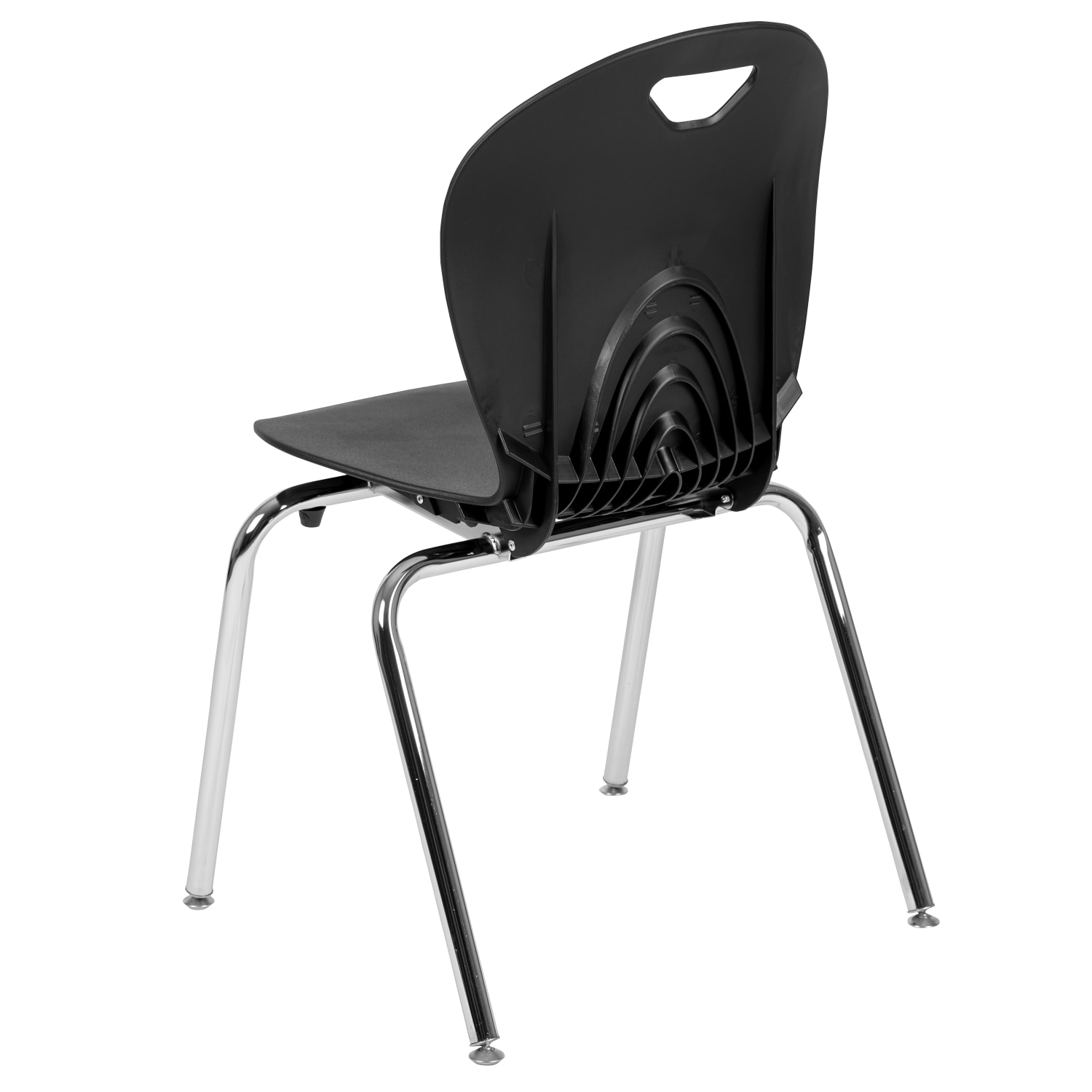 Flash Furniture Advantage Titan Student Stacking School Chair, Black/Silver - Image 6