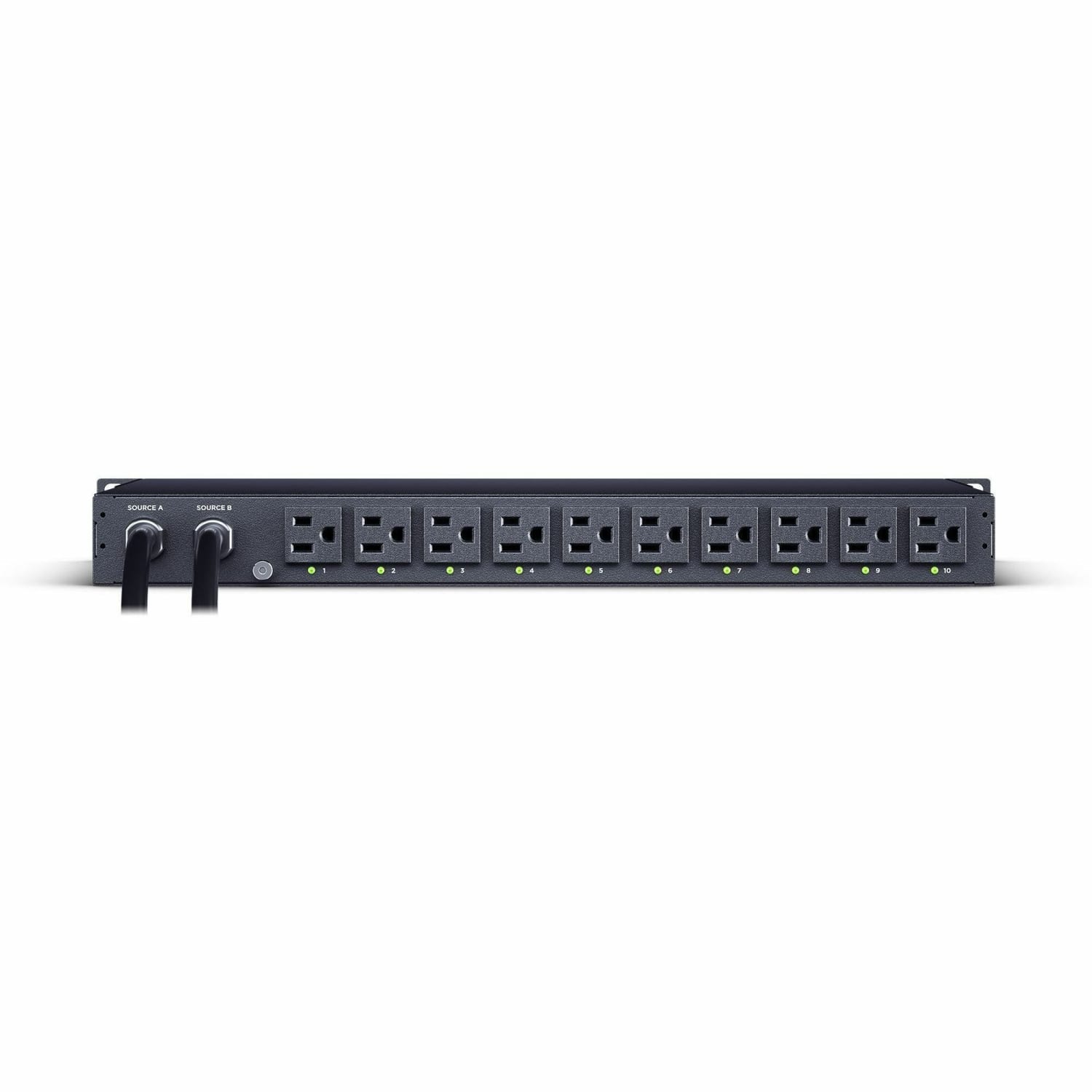 CyberPower PDU44001 Single Phase 100 - 120 VAC 15A Switched ATS PDU - 10 Outlets, 10 ft, 2 x NEMA 5-15P, Horizontal, 1U, SNMP, LCD, 3YR Warranty - Image 5