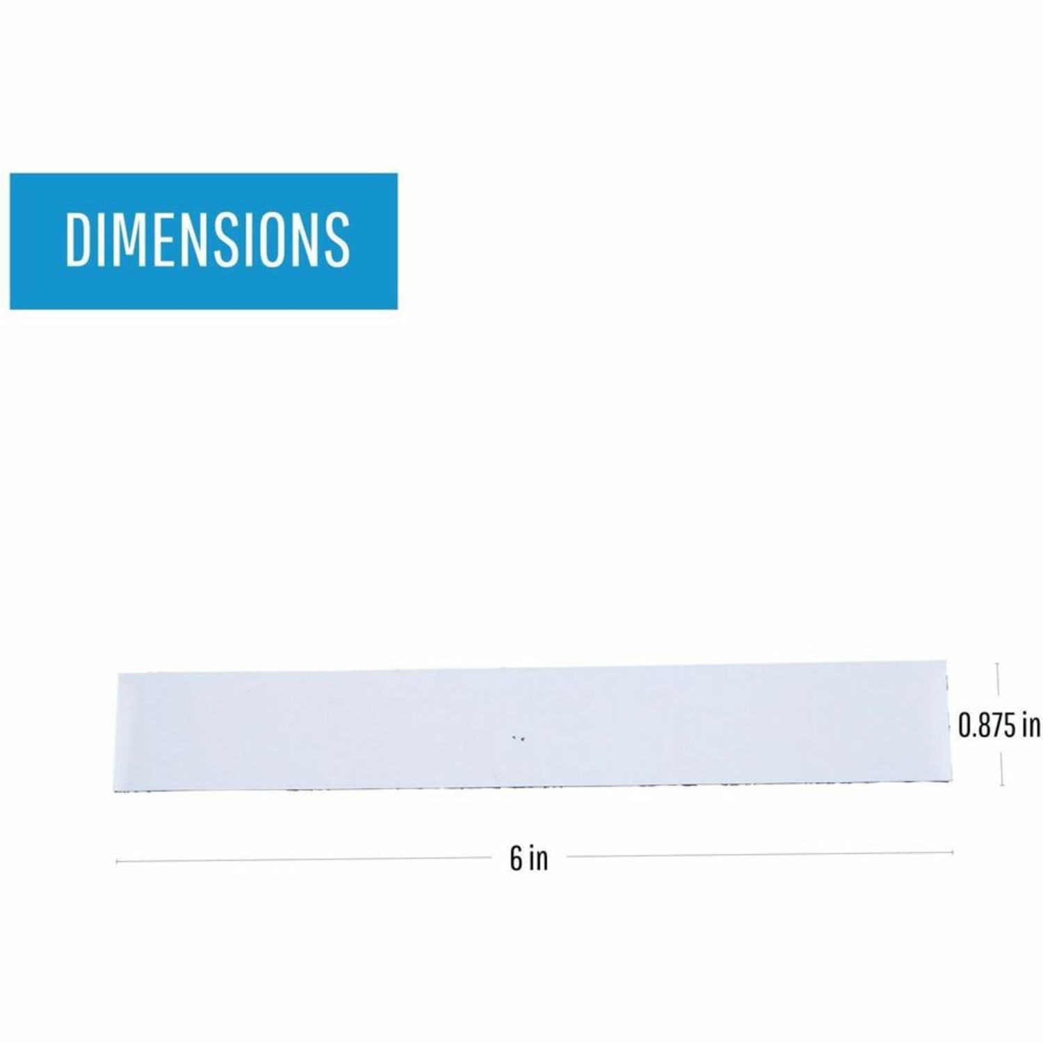 MasterVision "6 Magnetic Dry-Erase Writable Strips, 6in x 0.88in, White, Pack Of 25 - Image 6