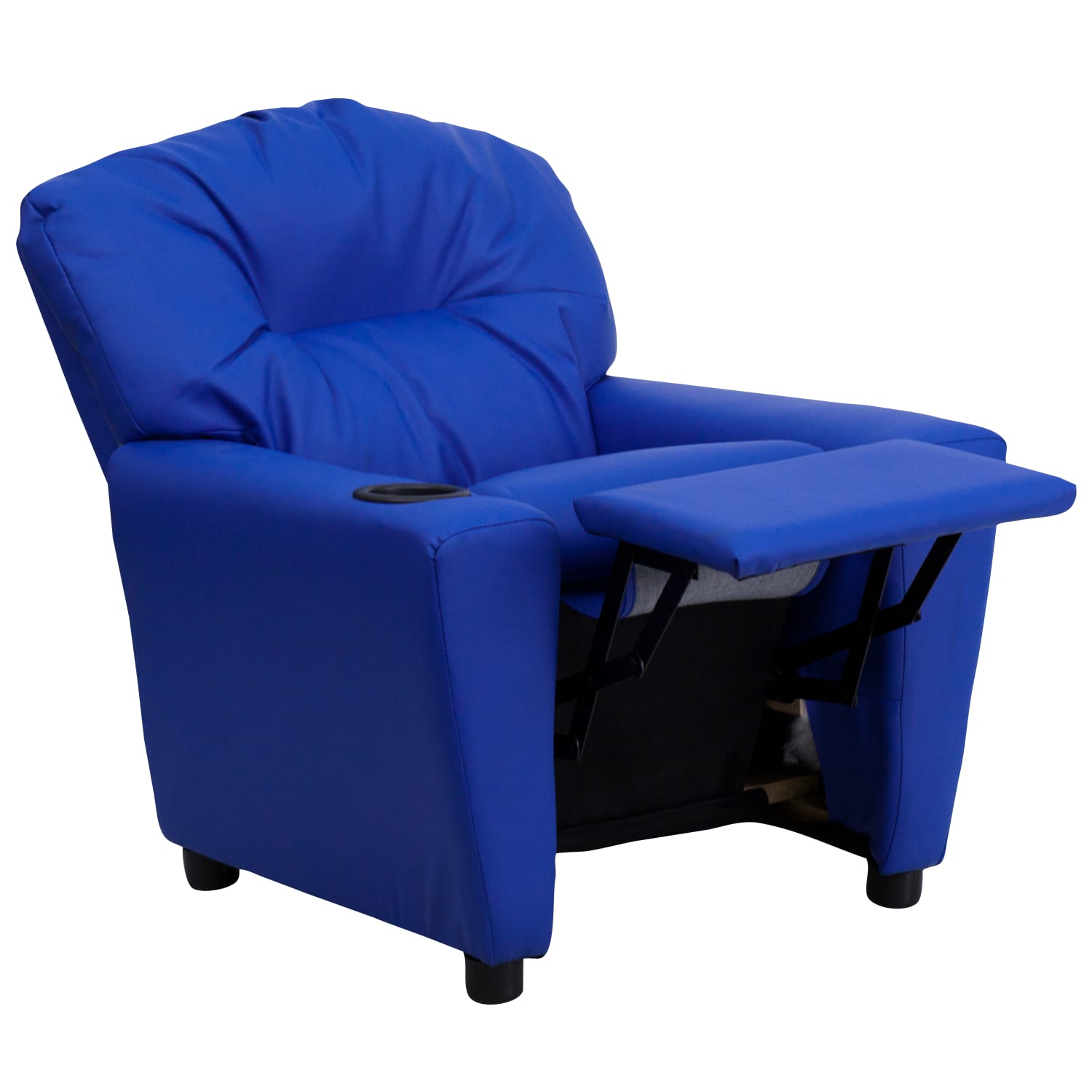 Flash Furniture Contemporary Kids Vinyl Recliner Accent Chair With Cup Holder Blue PopularChairscom Flash Furniture Contemporary Kids Vinyl Recliner Accent Chair With Cup Holder Blue PopularChairscom