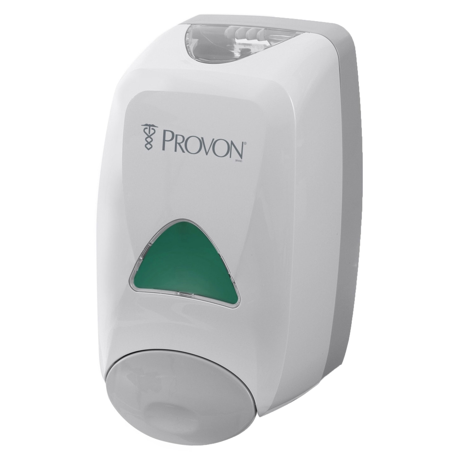 Provon FMX-12 Foam Soap Dispenser - Manual - 1.32 quart Capacity - Key Lock, Soft Push, Wall Mountable - Dove Gray - 6 / Carton - Image 3