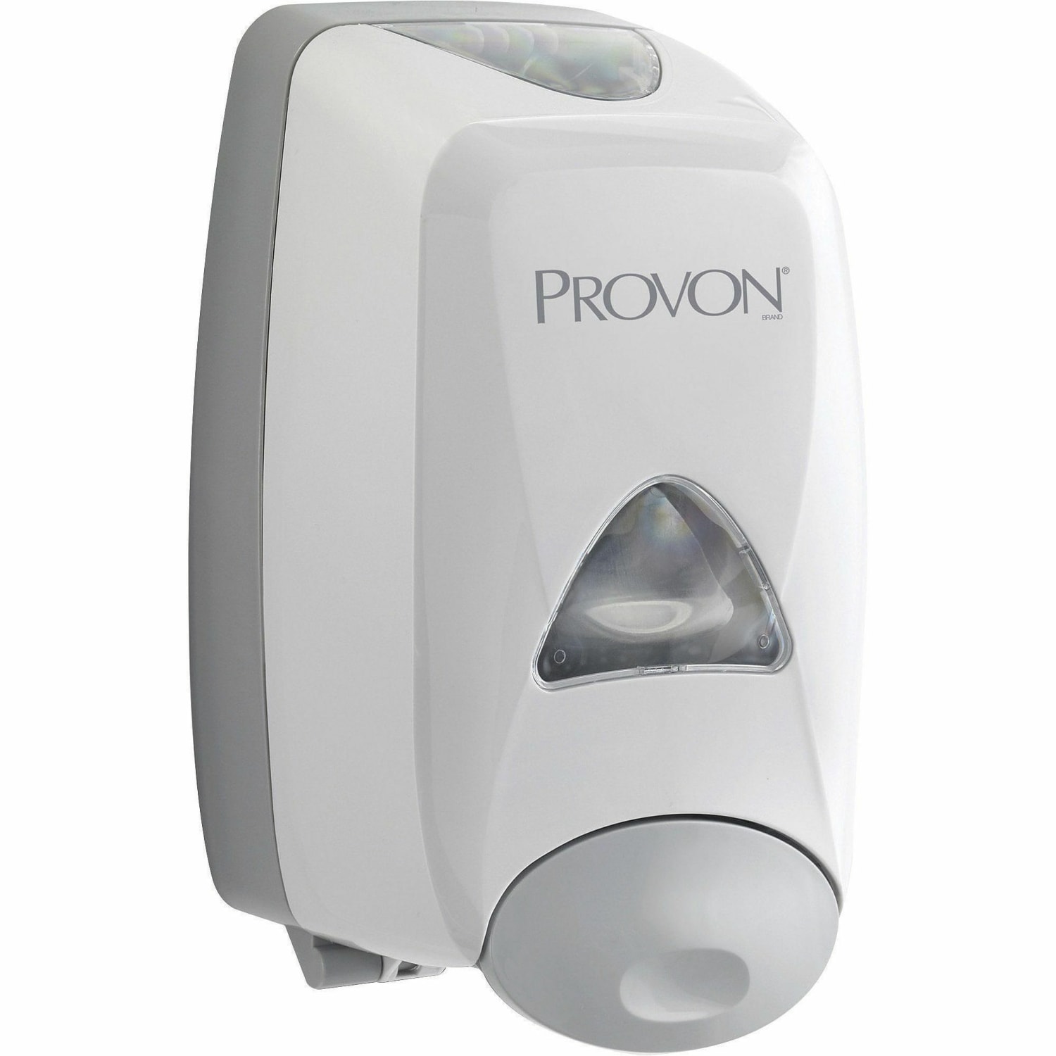 Provon FMX-12 Foam Soap Dispenser - Manual - 1.32 quart Capacity - Key Lock, Soft Push, Wall Mountable - Dove Gray - 6 / Carton - Image 5