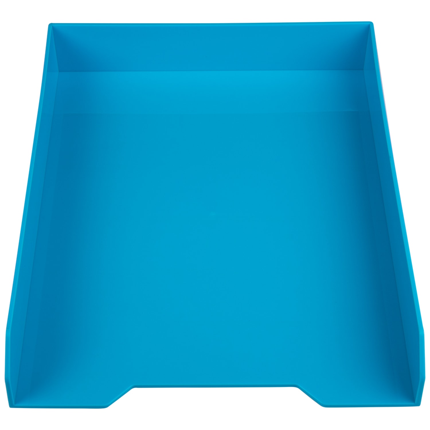 JAM Paper Stackable Paper Trays, 2inH x 9-3/4inW x 12-1/2inD, Blue, Pack Of 2 Trays - Image 3
