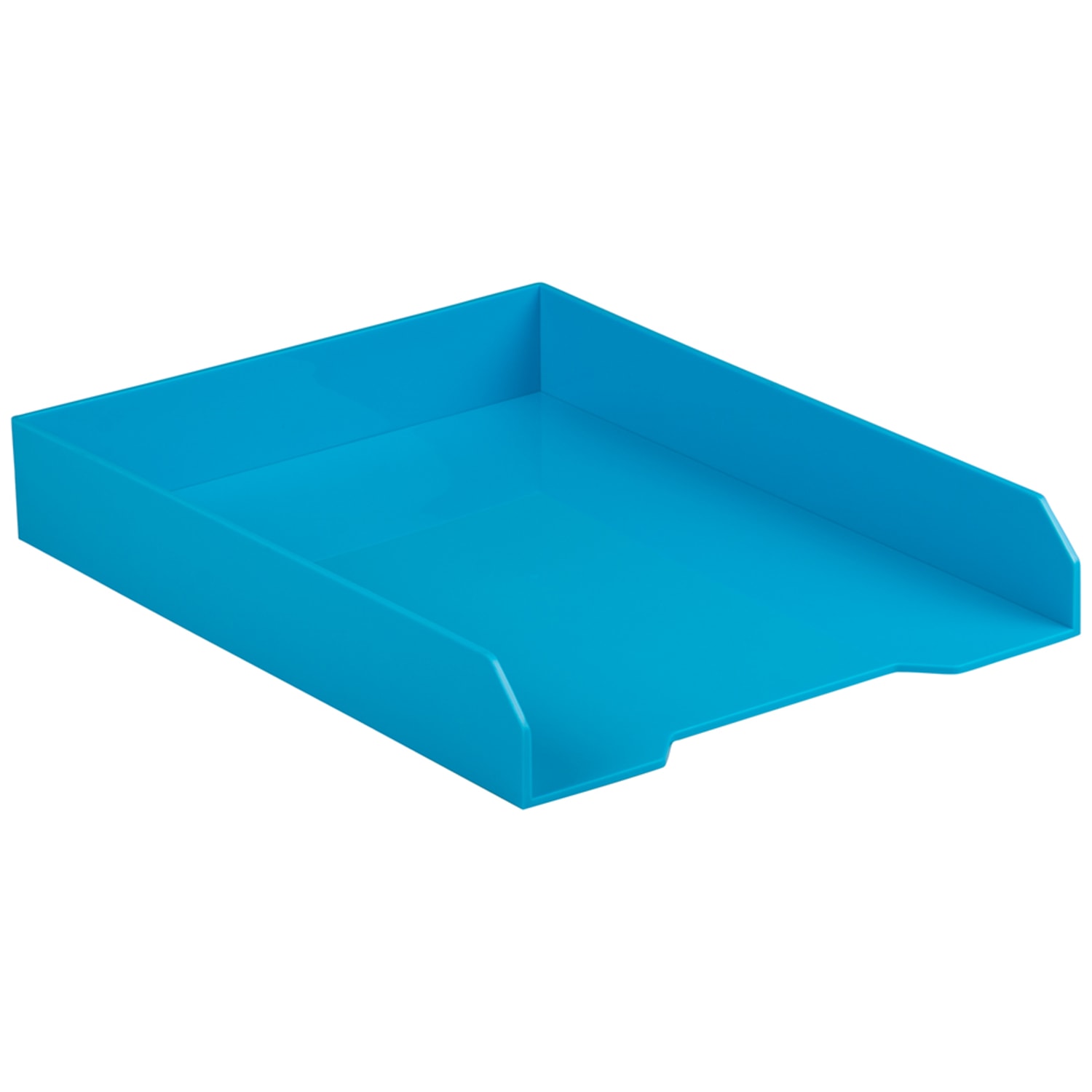 JAM Paper Stackable Paper Trays, 2inH x 9-3/4inW x 12-1/2inD, Blue, Pack Of 2 Trays - Image 5