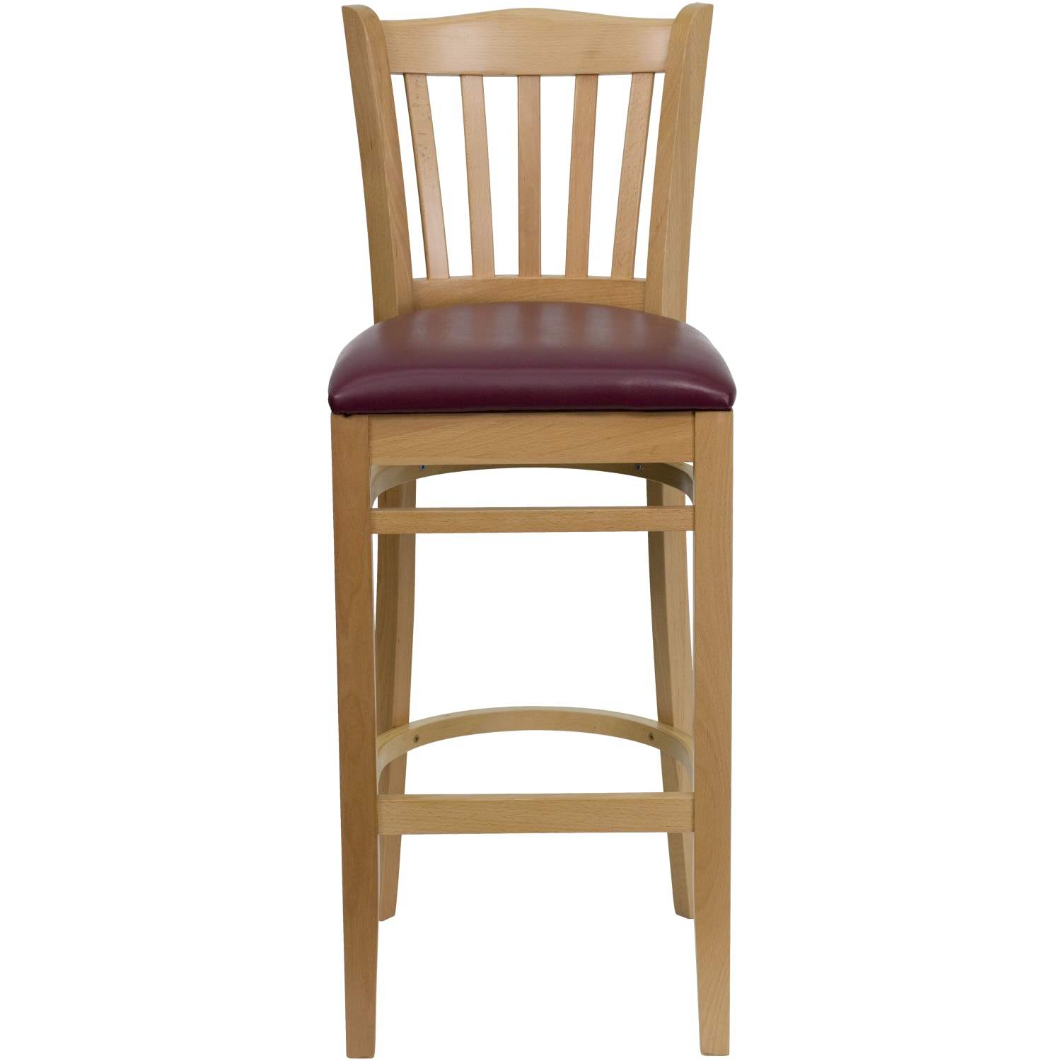 Flash Furniture WoodenVinyl Restaurant Barstool With Vertical Slat Back BurgundyNatural PopularChairscom Flash Furniture WoodenVinyl Restaurant Barstool With Vertical Slat Back BurgundyNatural PopularChairscom