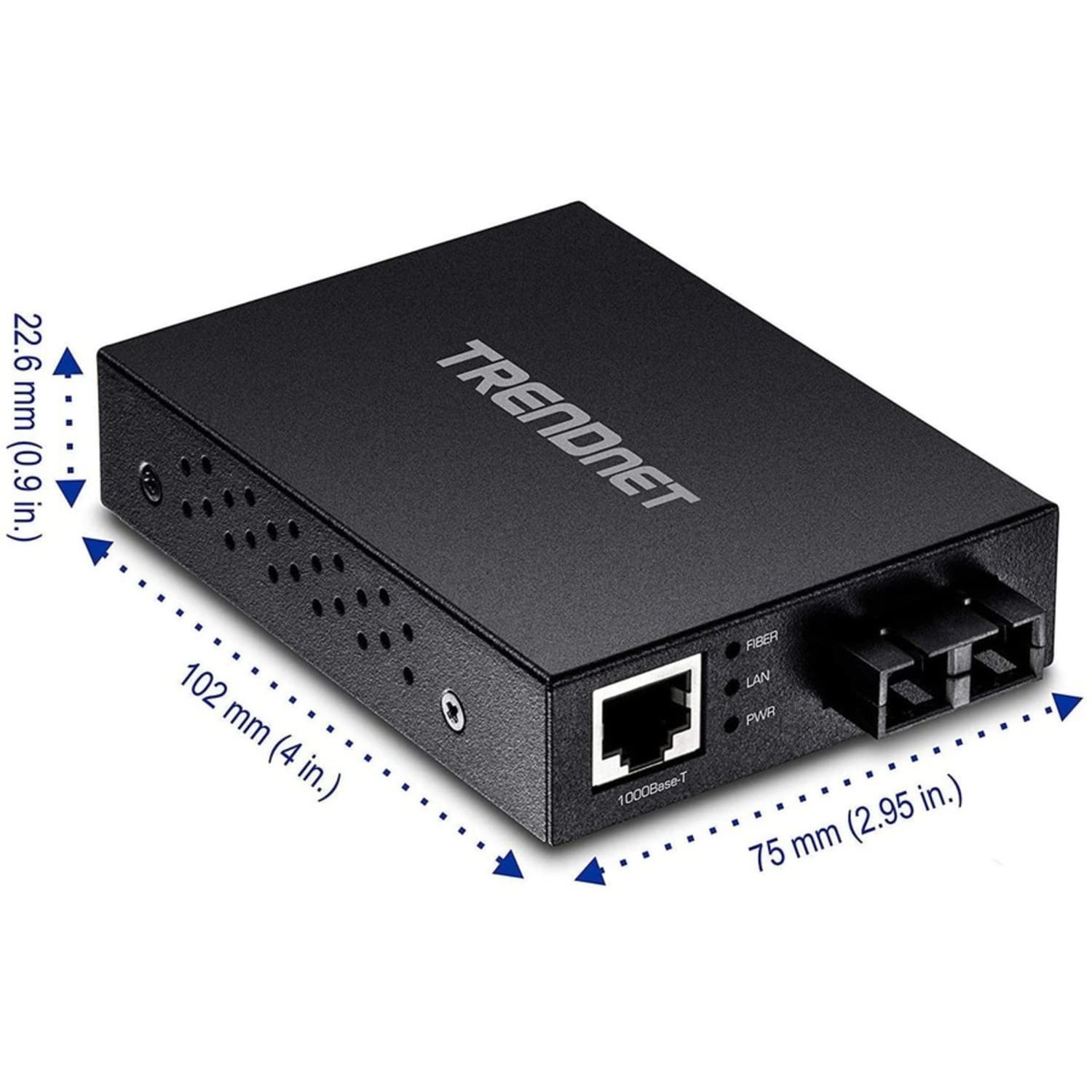 TRENDnet 1000Base-T to 1000Base-SX Multi-Mode SC Fiber Converter, TFCGMSC - Image 4