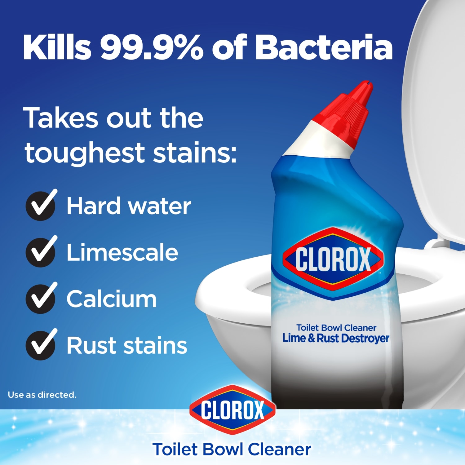Clorox Toilet Bowl Cleaner With Bleach, 24 Oz Bottle - Image 4