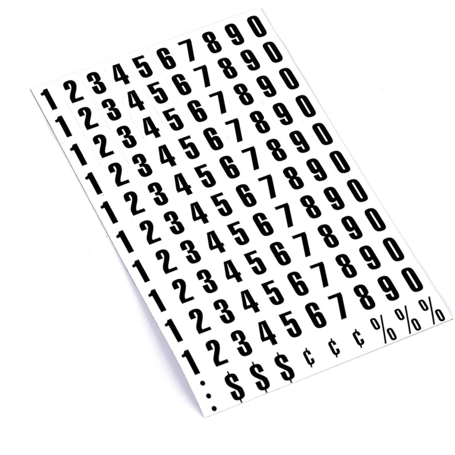 MasterVision Magnetic Numbers, 3/4in x 1/2in, Black, Pack Of 120 - Image 4