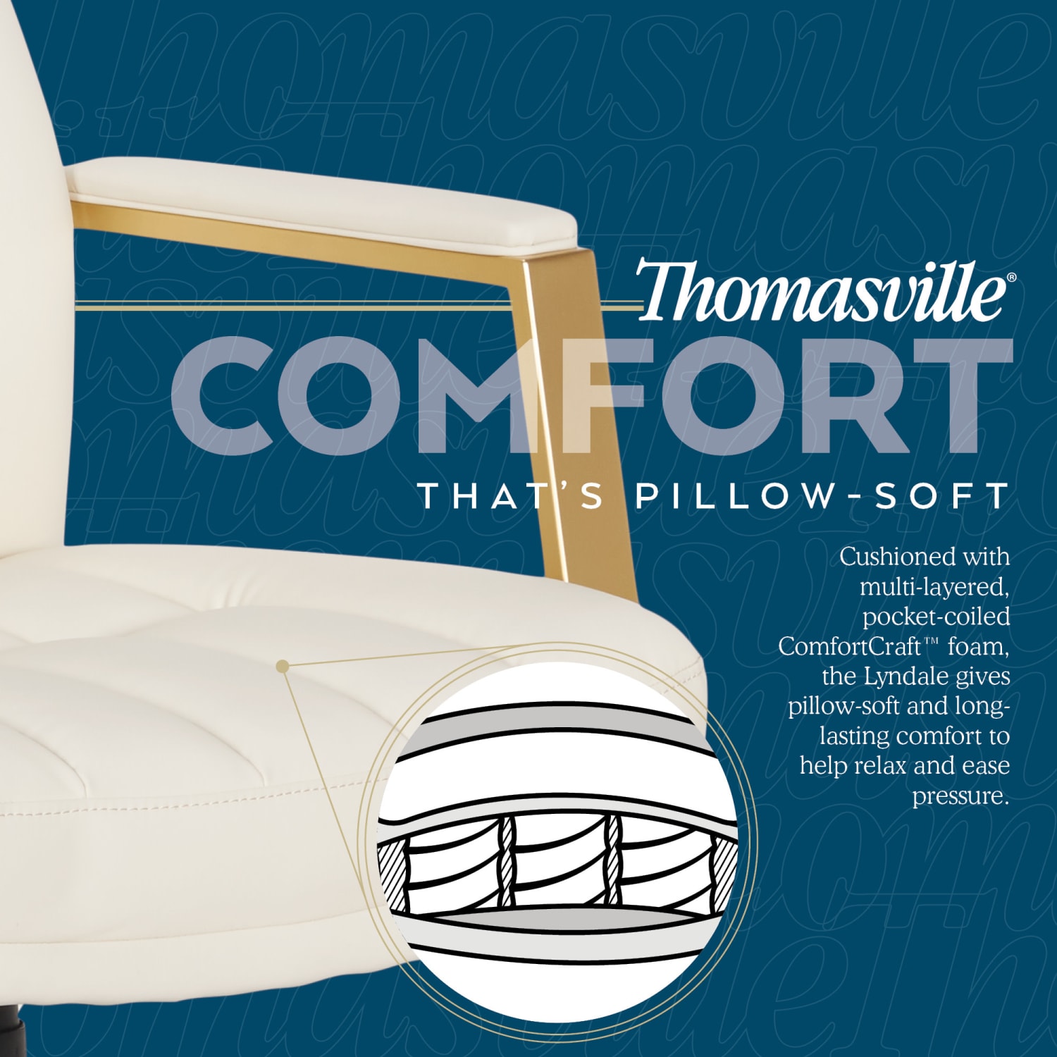 Thomasville Lyndale Ergonomic Faux Leather MidBack Office Chair Cream PopularChairscom Thomasville Lyndale Ergonomic Faux Leather Mid Back Office Chair Cream PopularChairscom