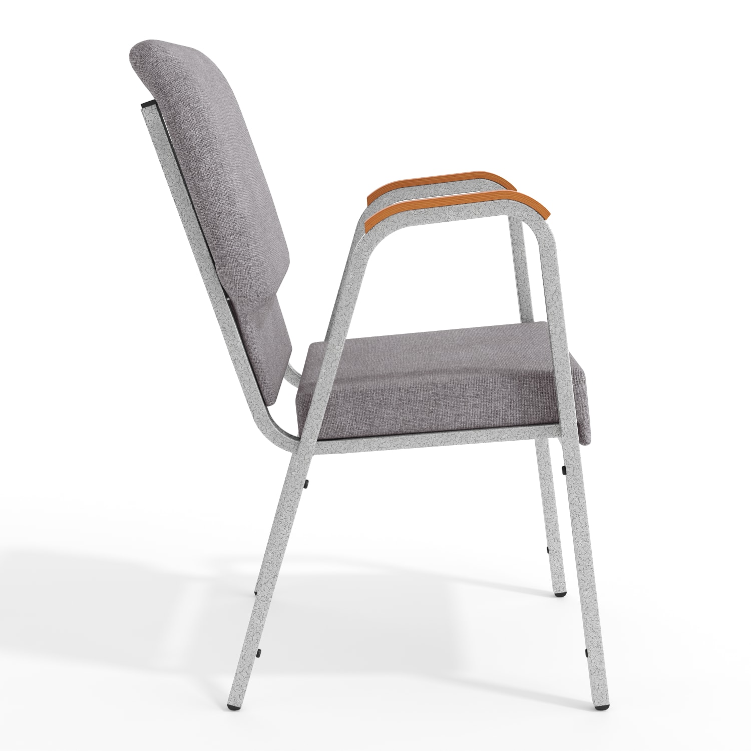 Flash Furniture HERCULES Series Stacking Wood Accent Arm Church Chair GraySilver PopularChairscom