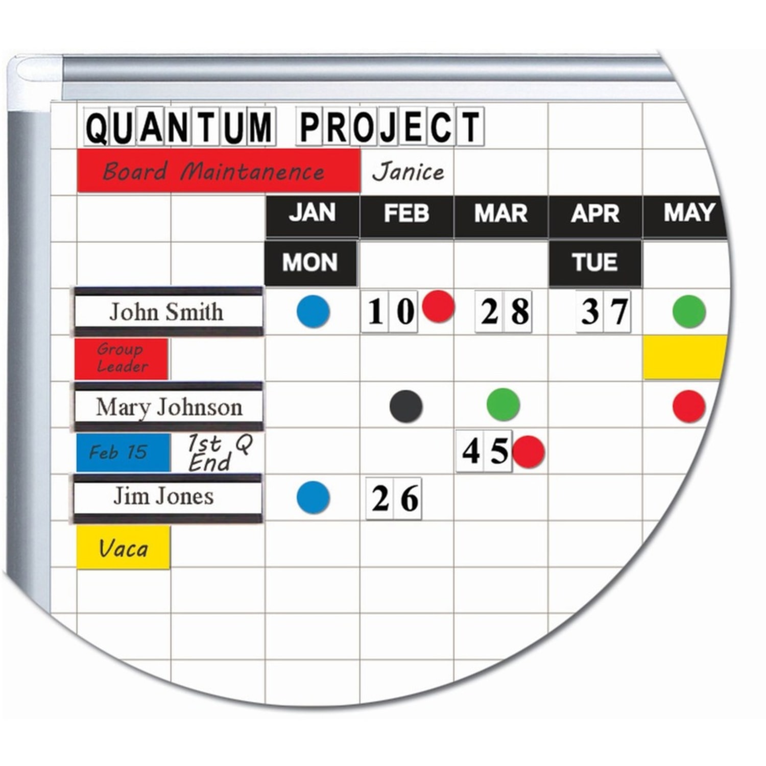 MasterVision 2in Grid Magnetic Gold Ultra Board Kit, 36in x 48in, White/Silver - Image 5