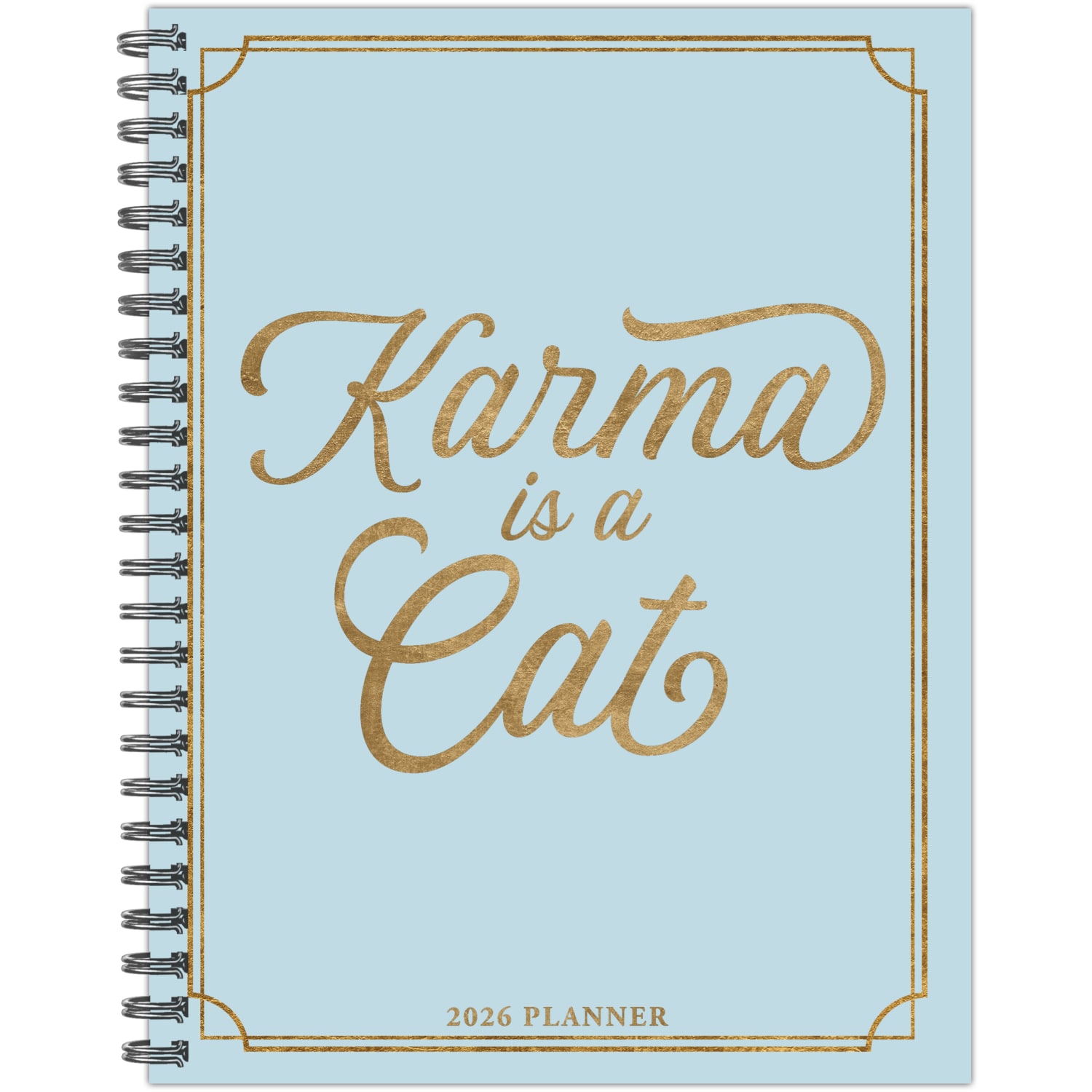 2026 Willow Creek Press Softcover Weekly/Monthly Planner, 6-1/2in x 8-1/2in, Karma is a Cat, January To December, 58442 - Image 3