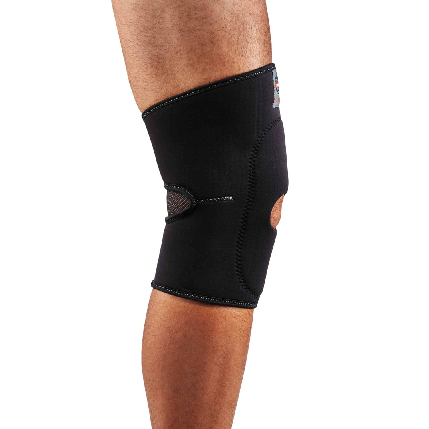 Ergodyne Proflex 615 Knee Sleeve, With Open Patella/Anterior Pad, X-Large, Black - Image 3