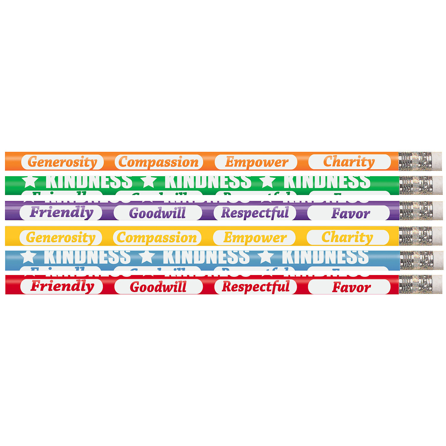 Musgrave Pencil Co. Inc. Motivational Pencils, No. 2 Lead, Kindness Kounts, 12 Pencils Per Pack, Set Of 12 Packs - Image 3