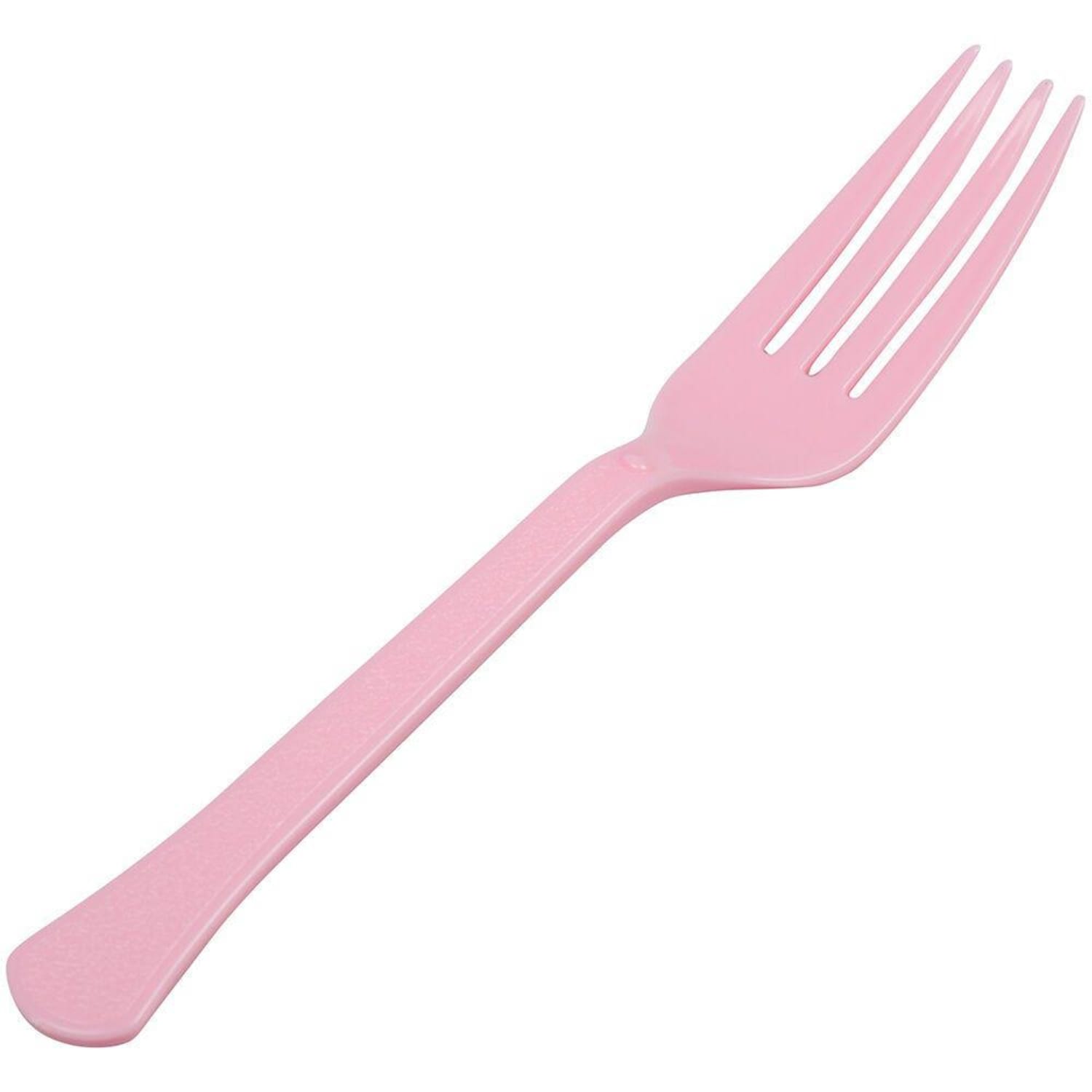 JAM PAPER Premium Utensils Party Pack, Plastic Forks, Light Pink, 48 Disposable Forks/Pack - Image 3