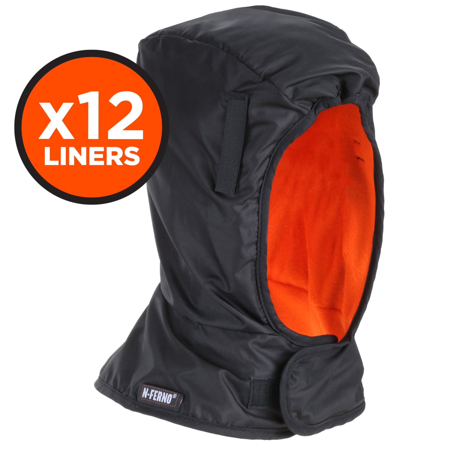 Ergodyne N-Ferno 6842 Thermal Liners, Shoulder 2-Layer Econo Winter Liner, One Size, Black, Set Of 12 Liners - Image 3