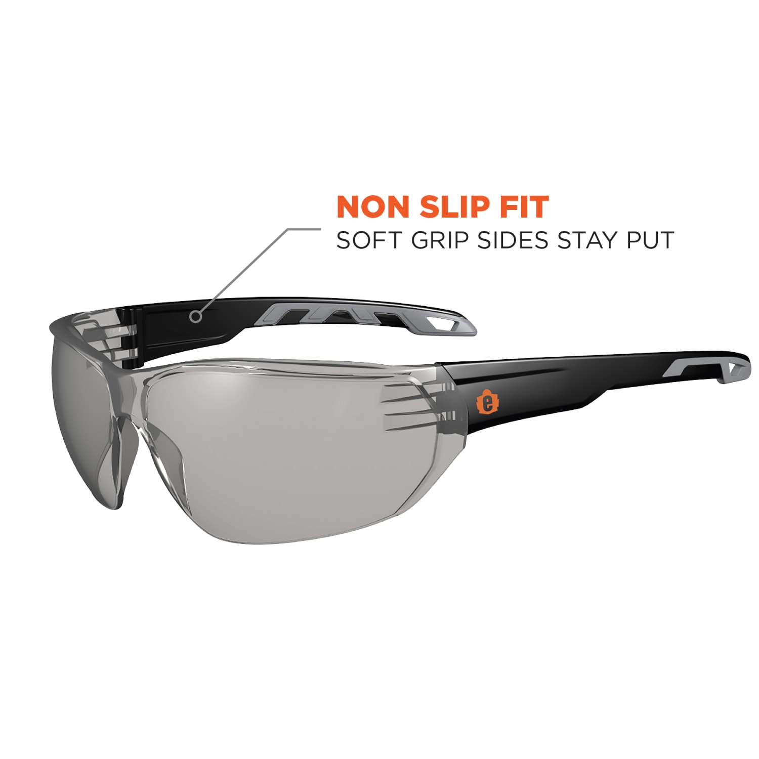 Ergodyne Skullerz VALI Frameless Safety Glasses, One Size, Matte Black Frames, Anti-Fog Indoor/Outdoor Lens - Image 5