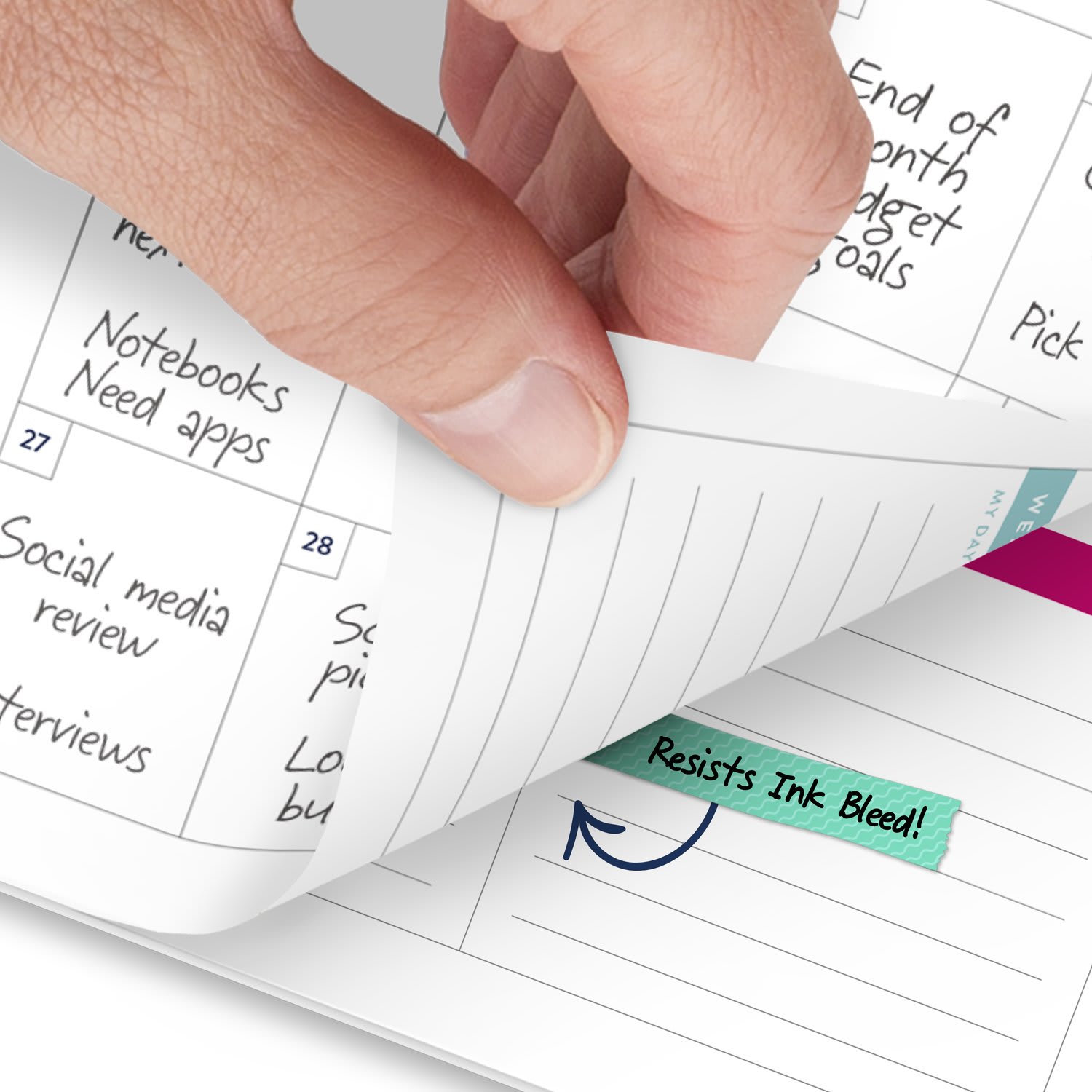 Simplified by Emily Ley for AT-A-GLANCE 2027 Weekly Monthly Planner, Happy Stripe, Small, 5 1/2in x 8 1/2in - Image 5