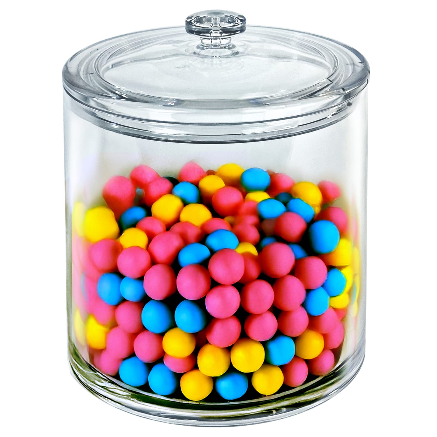 Azar Displays Small Round Candy Bin With Acrylic Lid, 1.34 Gallons, Clear - Image 3