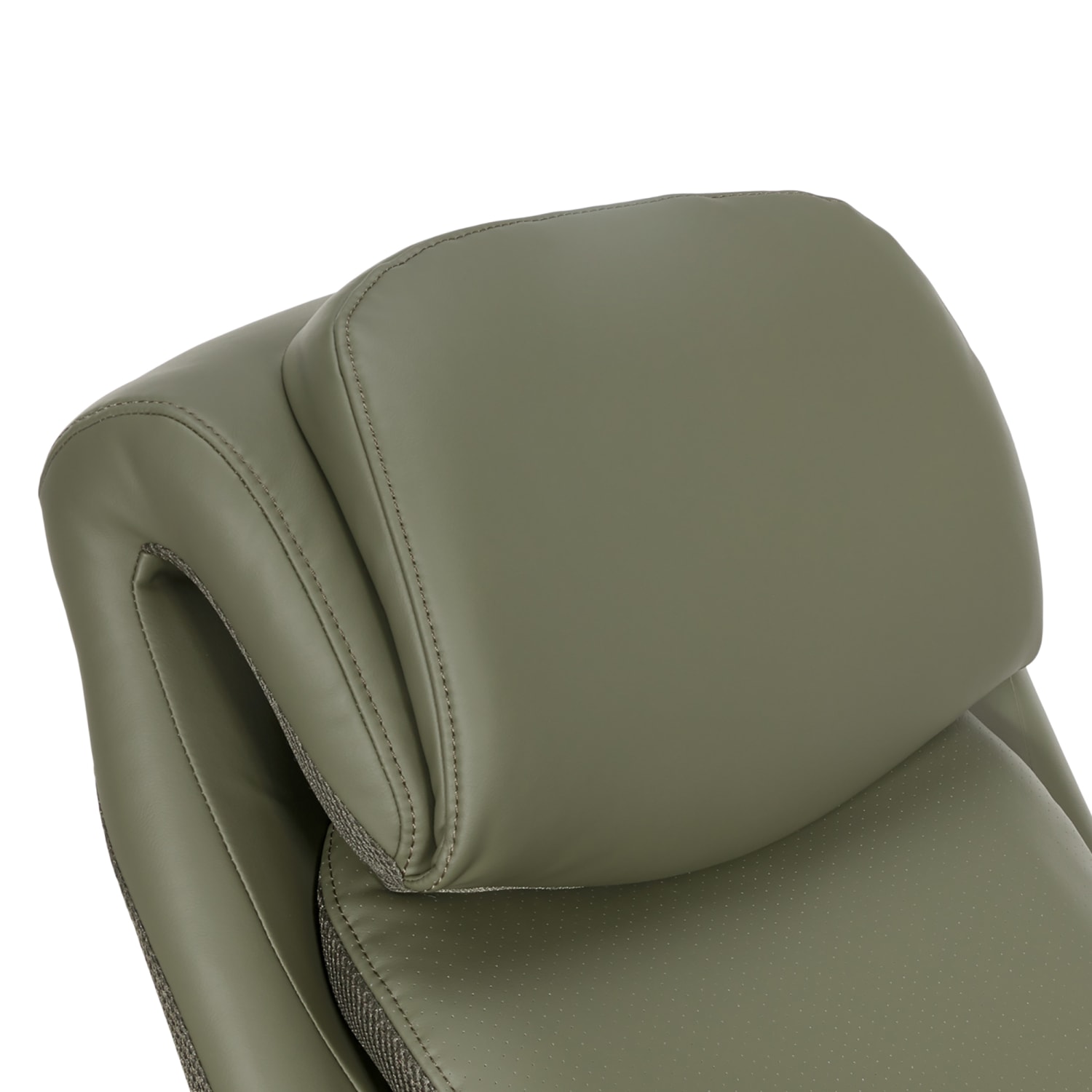 Serta Smart Layers Arlington Air Ergonomic Bonded Leather High Back Executive Office Chair Olive PopularChairscom