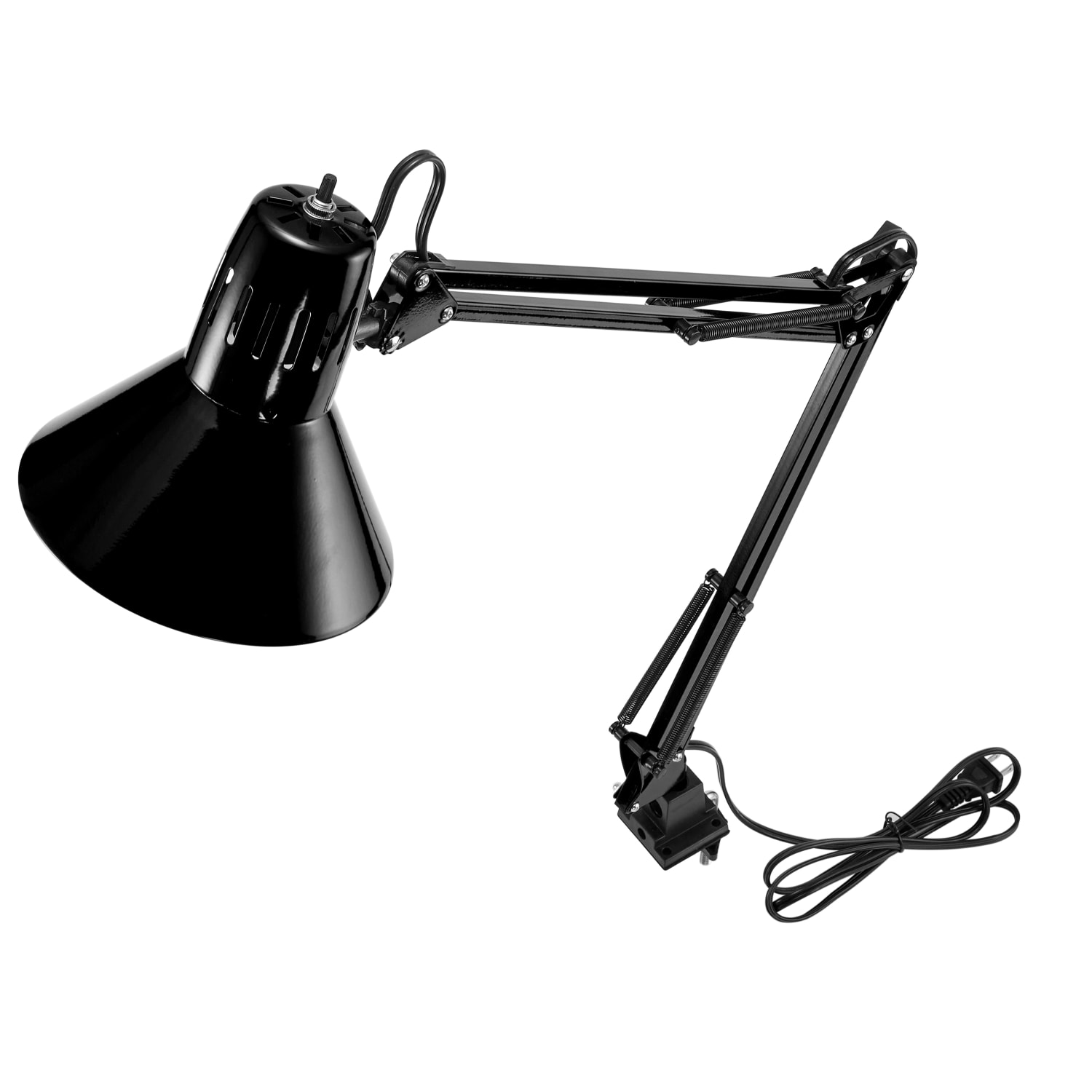 Bostitch Swing Arm LED Desk Lamp With Clamp, 36inH, Black - Image 4