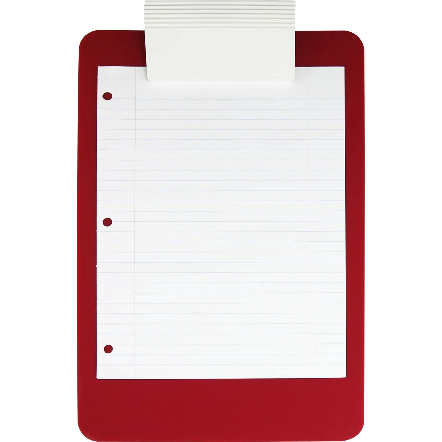 Saunders Antimicrobial Clipboard - 8 1/2in x 11in Sheet Size - Red, White - 1 Each - Image 3