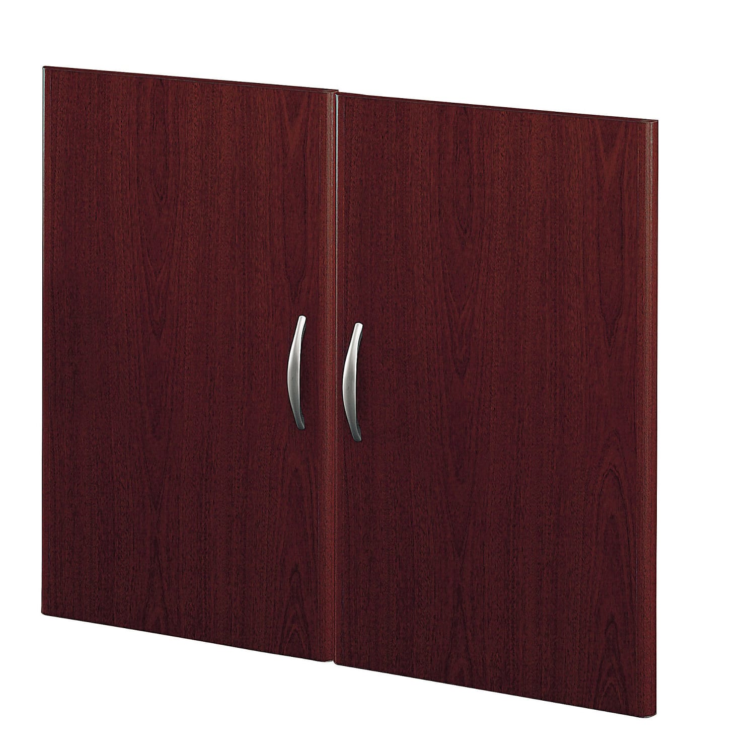 Bush Business Furniture Series C Components Half-Height 2 Door Kit, Mahogany, Standard Delivery