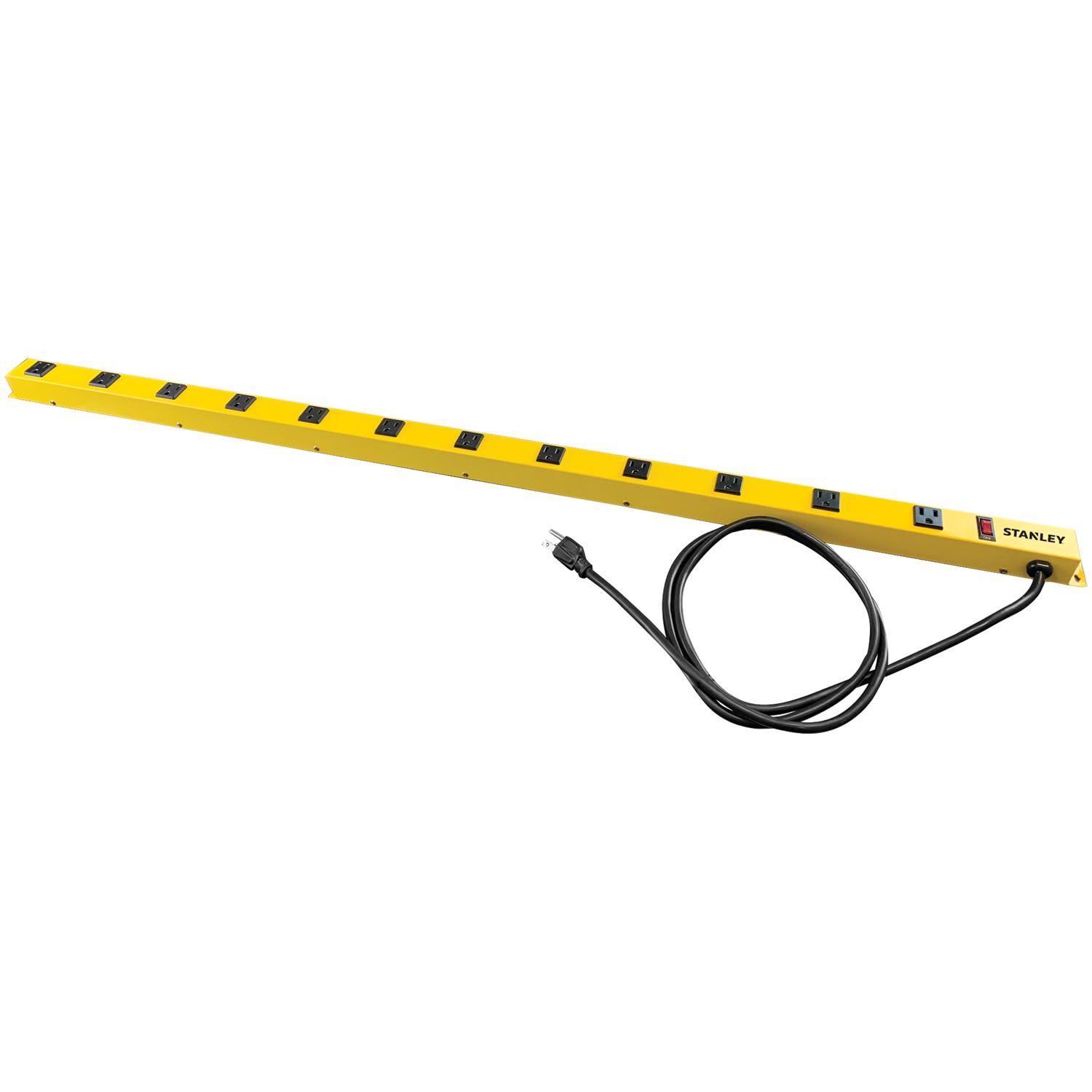 Stanley ShopMAX Pro 31616 12-Outlet Surge Protector Power Bar, 6ft, Yellow - Image 5