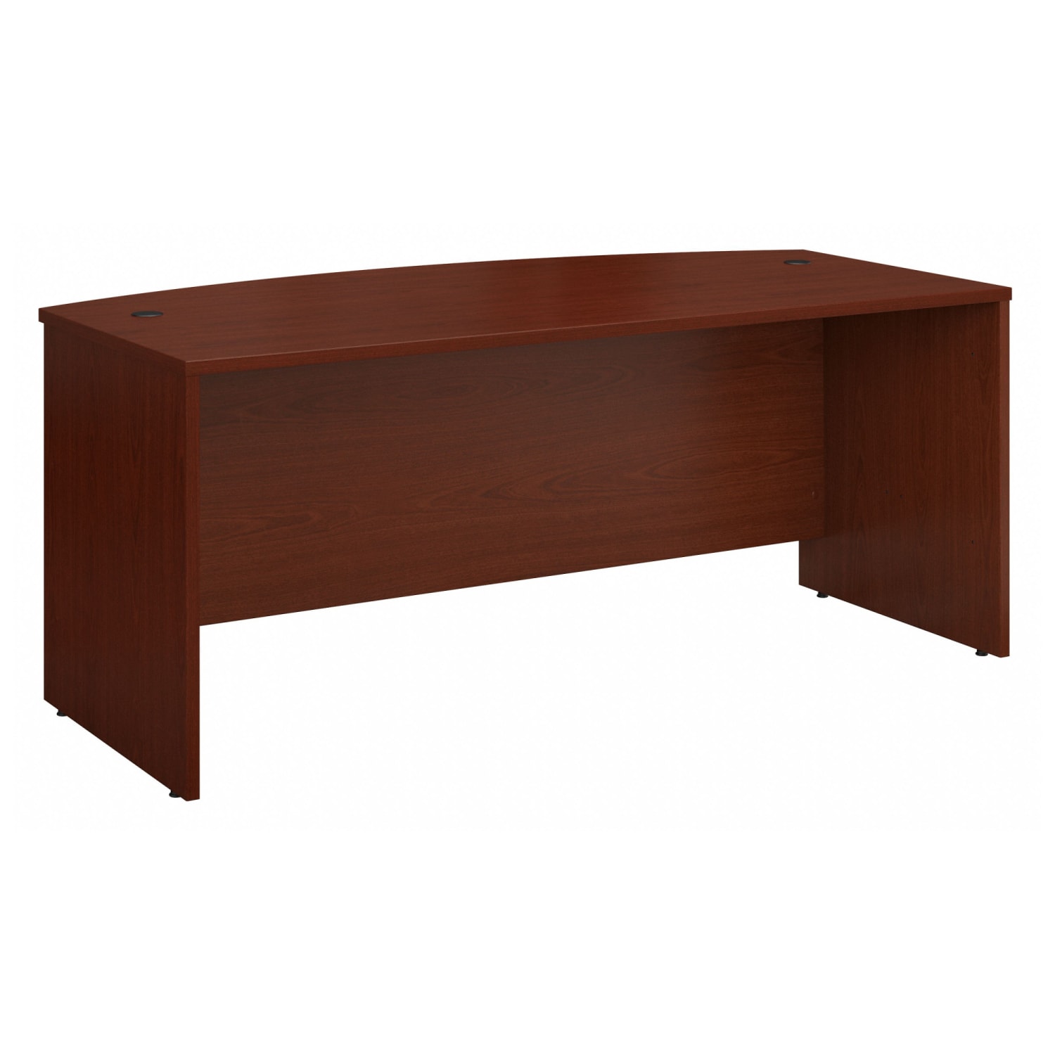 Bush Business Furniture Components Bow Front Desk, 72inW x 36inD, Mahogany, Standard Delivery - Image 3