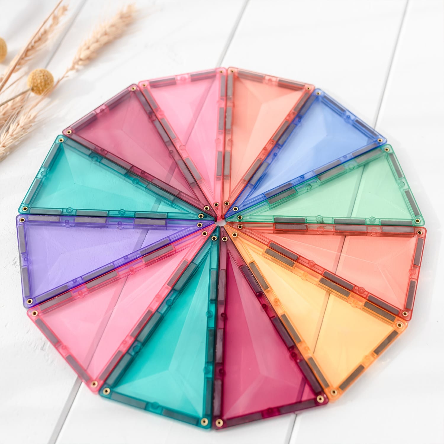 Connetix Magnetic Tiles Pastel Mega Pack, 202 Pieces - Image 6